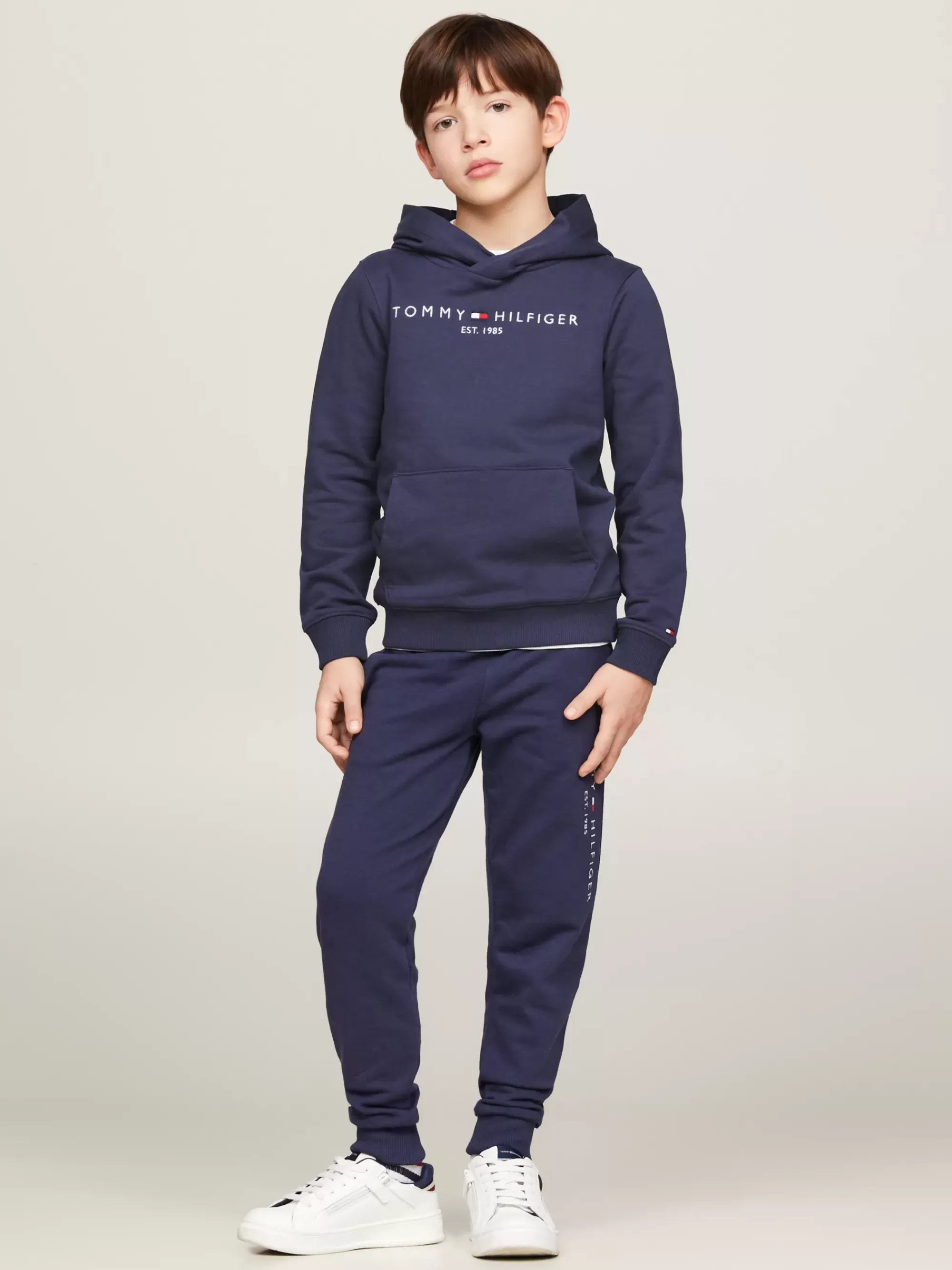 Sweatshirts & Hoodies | Sweatshirts & Hoodies*Tommy Hilfiger Essential Hoodie Van Puur Katoen TWILIGHT NAVY