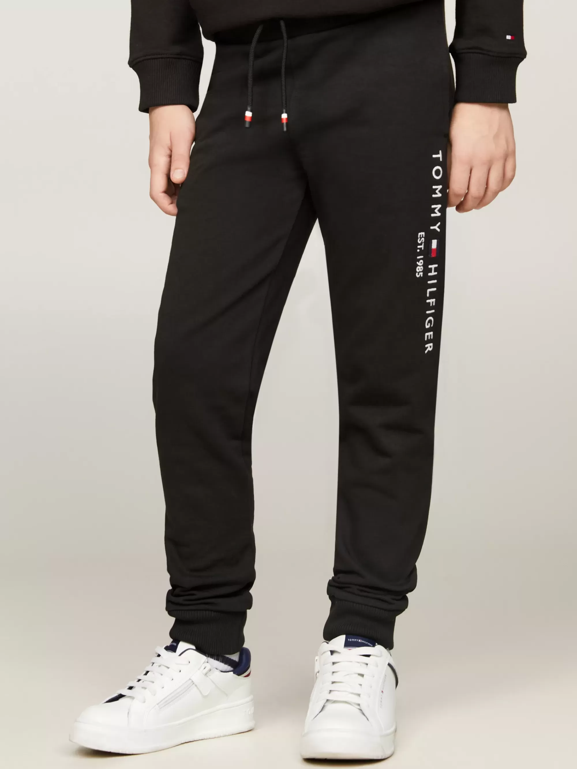Broeken & Rokken | Broeken & Korte Broeken*Tommy Hilfiger Essential Jogger Van Puur Katoen BLACK