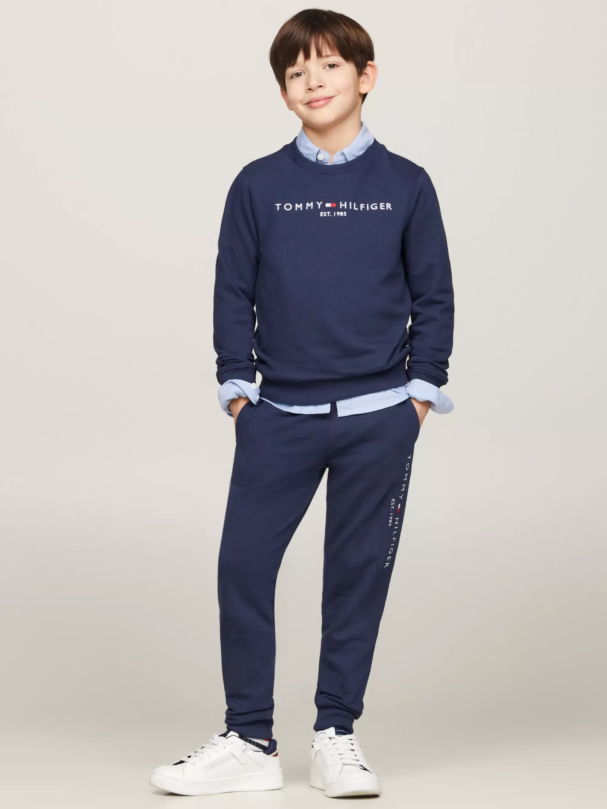 Broeken & Rokken | Broeken & Korte Broeken*Tommy Hilfiger Essential Jogger Van Puur Katoen TWILIGHT NAVY