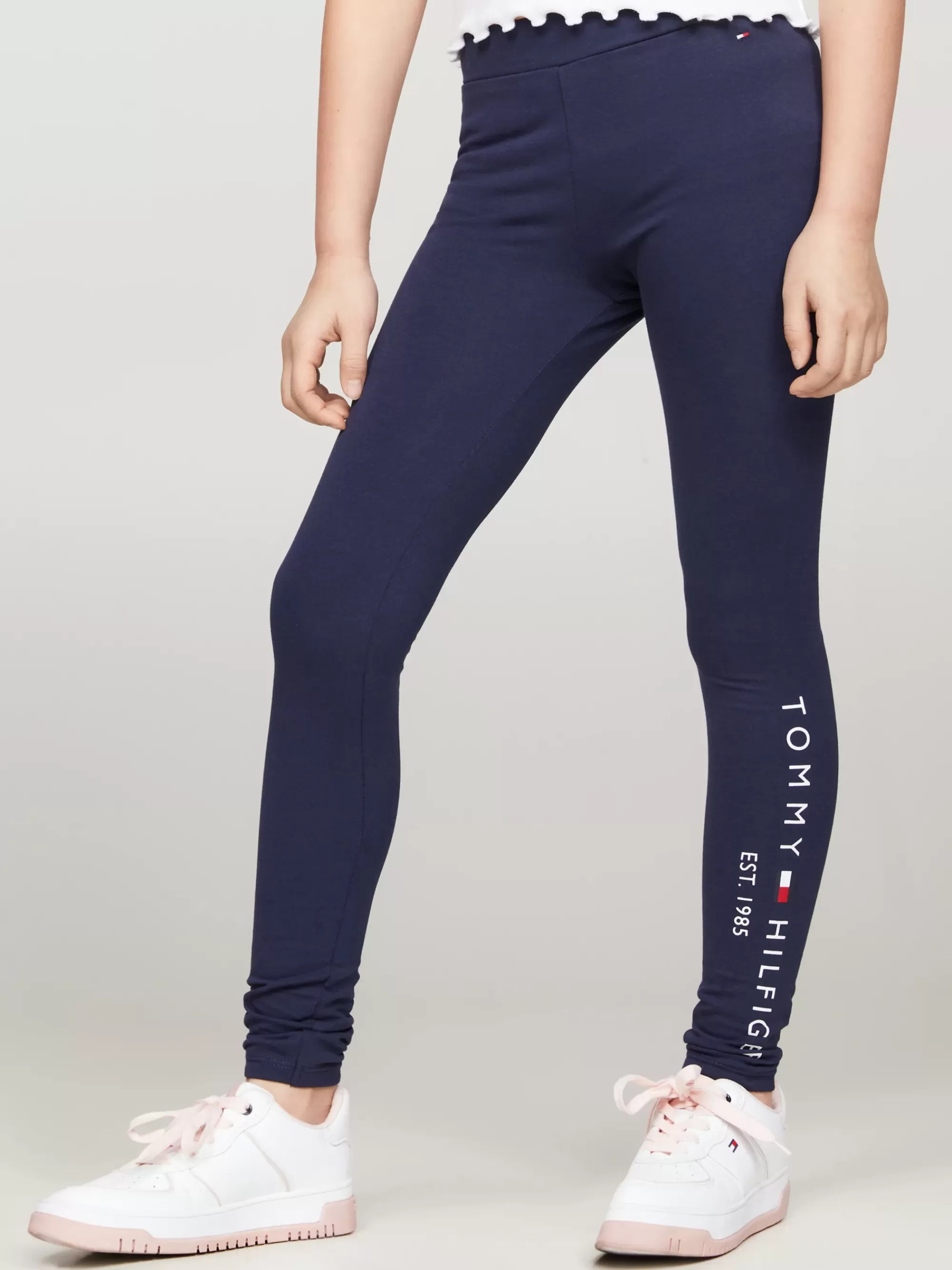 Broeken & Rokken*Tommy Hilfiger Essential Legging Met Logo TWILIGHT NAVY