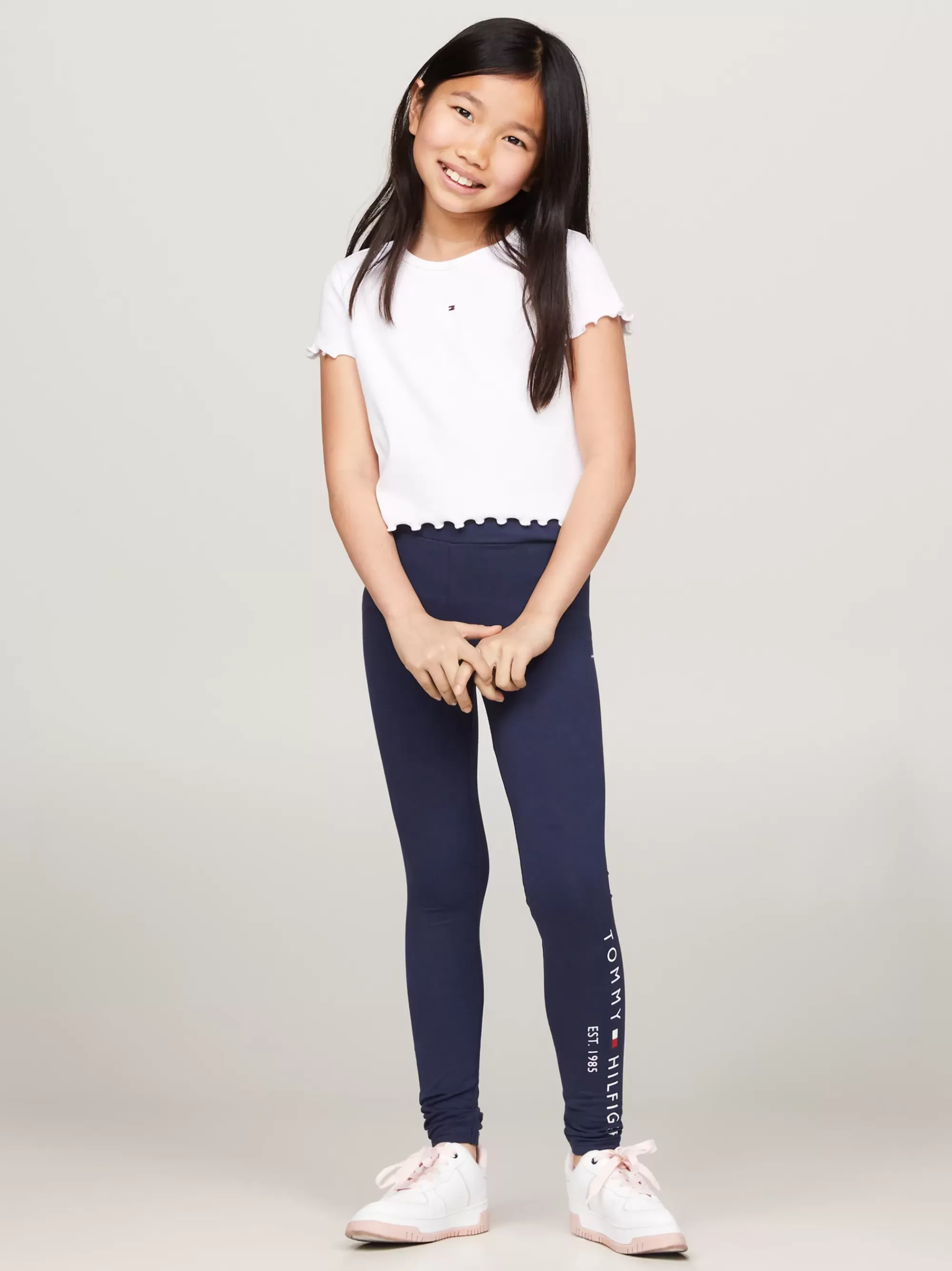 Broeken & Rokken*Tommy Hilfiger Essential Legging Met Logo TWILIGHT NAVY