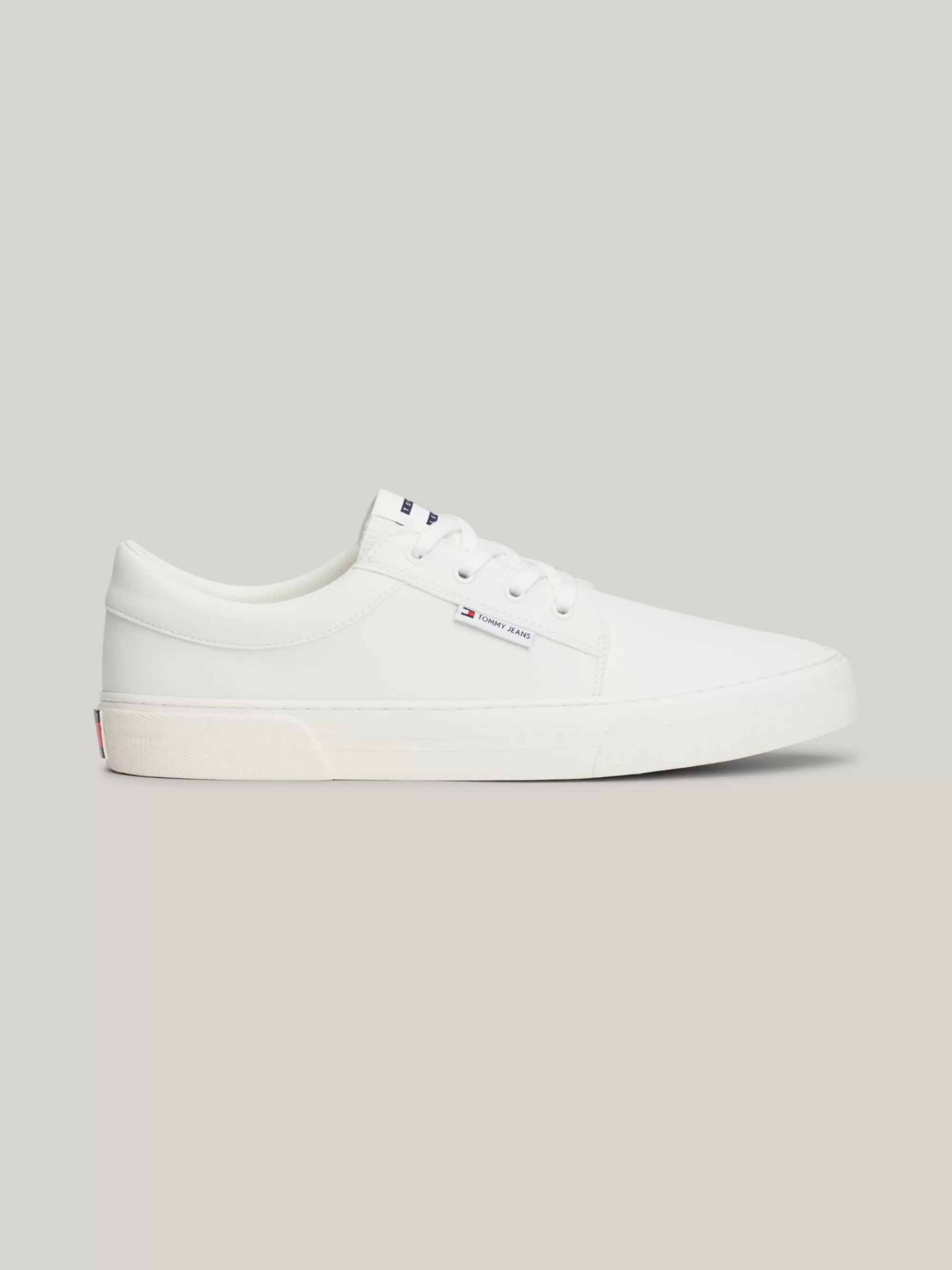 White Trainers | Sneakers*Tommy Hilfiger Essential Leren Skate-platformsneaker WHITE