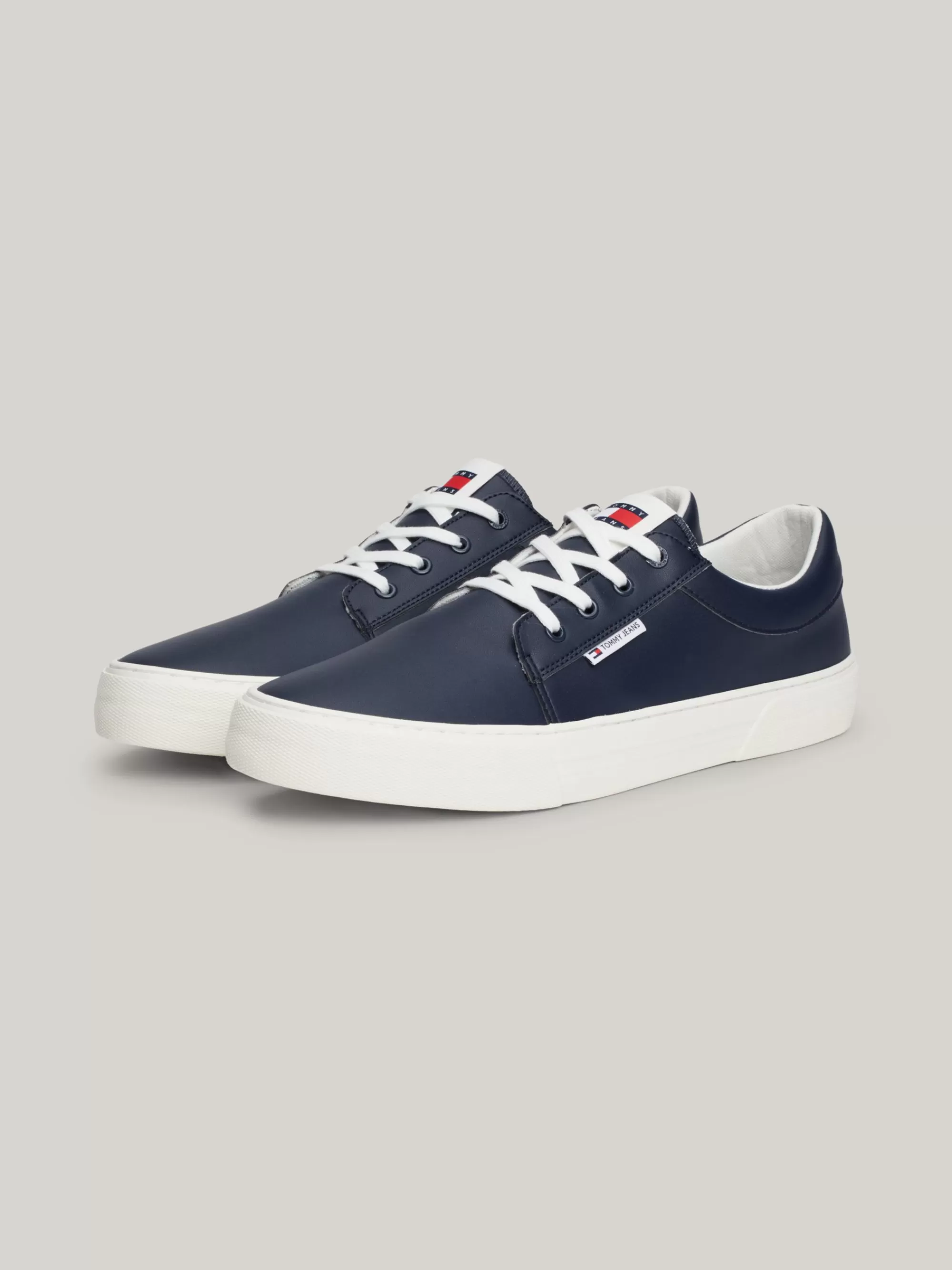 Sneakers*Tommy Hilfiger Essential Leren Skate-platformsneaker DARK NIGHT NAVY