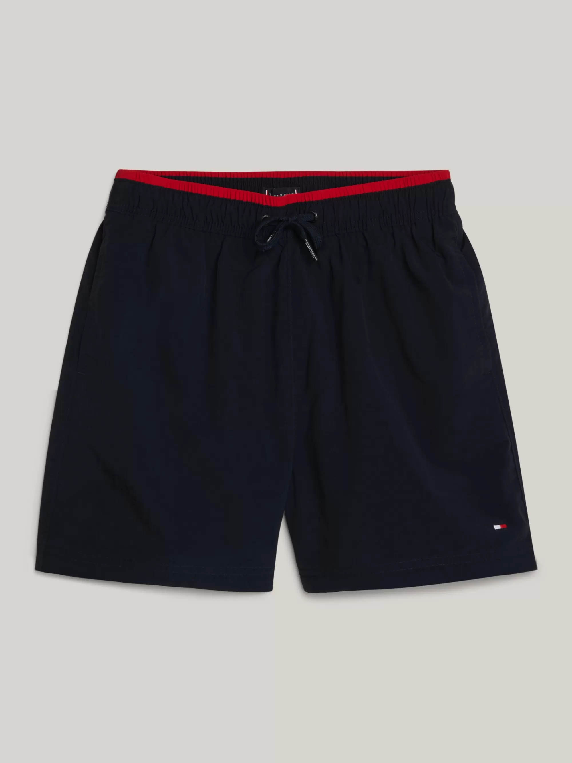 Zwemkleding*Tommy Hilfiger Essential Medium Lange Zwemshort Met Vlag DESERT SKY