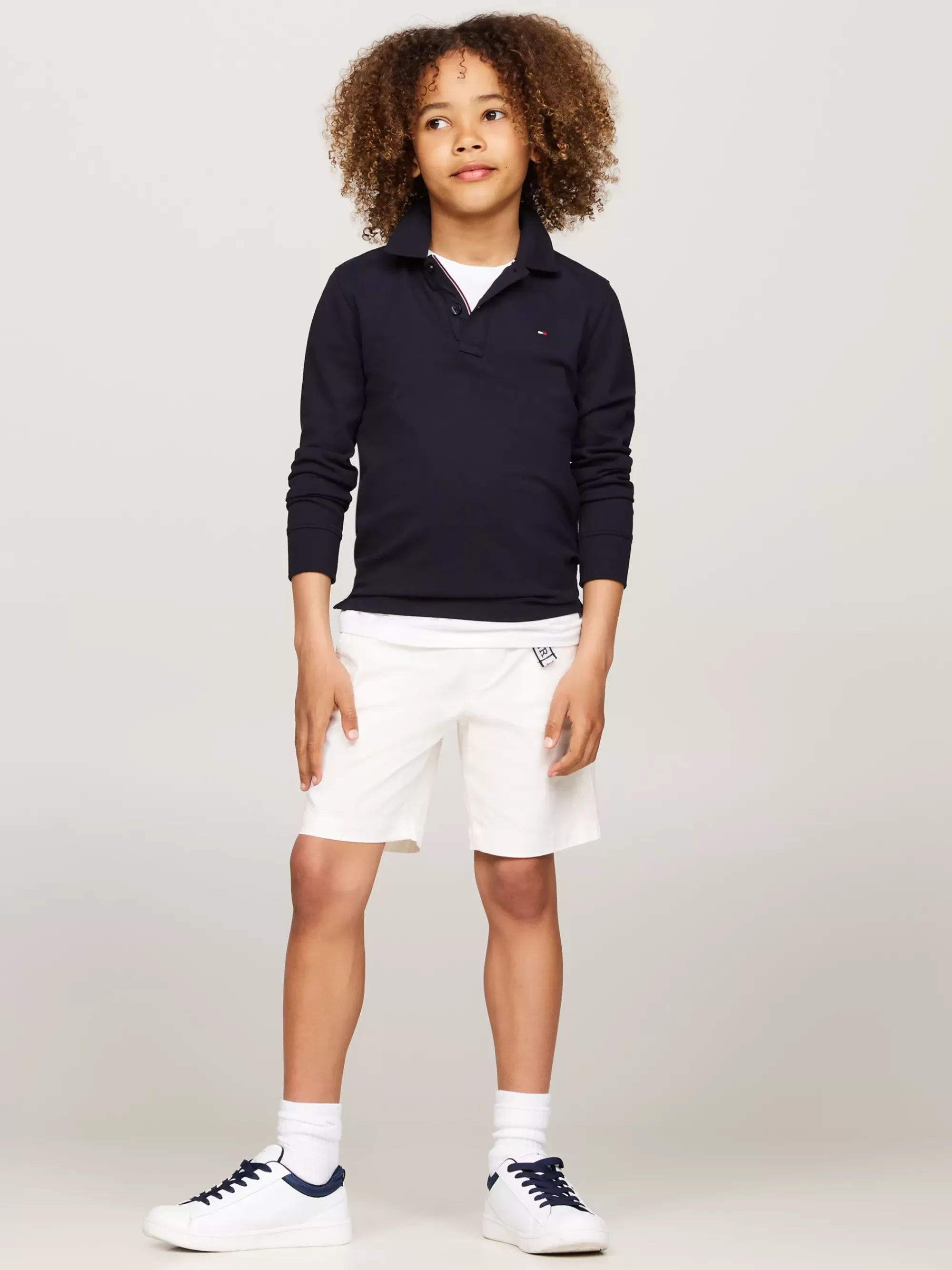 T-Shirts & Polo's*Tommy Hilfiger Essential Regular Fit Longsleeve Polo DESERT SKY
