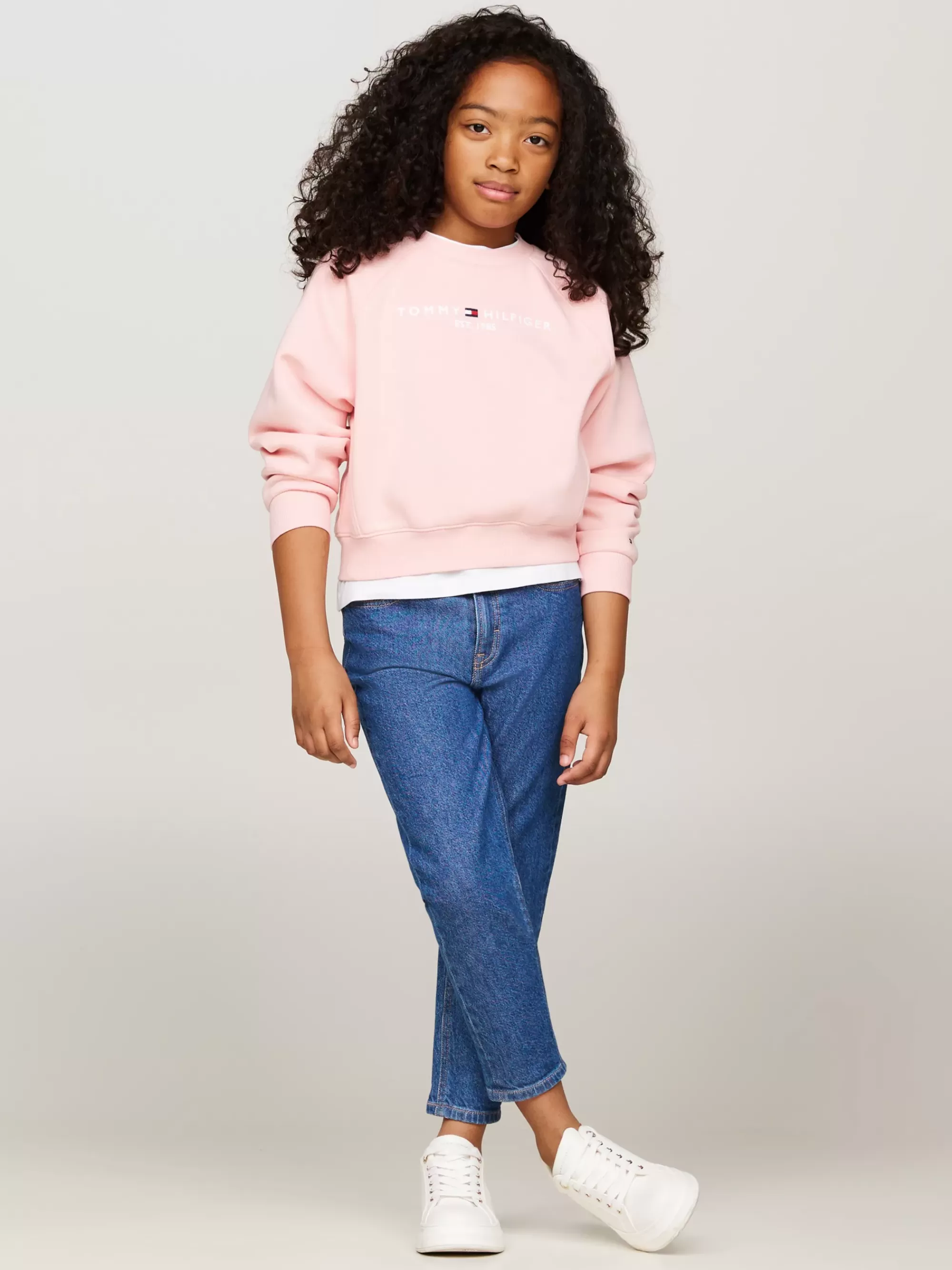 Sweatshirts & Hoodies*Tommy Hilfiger Essential Regular Fit Sweatshirt Van Fleece SOFT ROSE