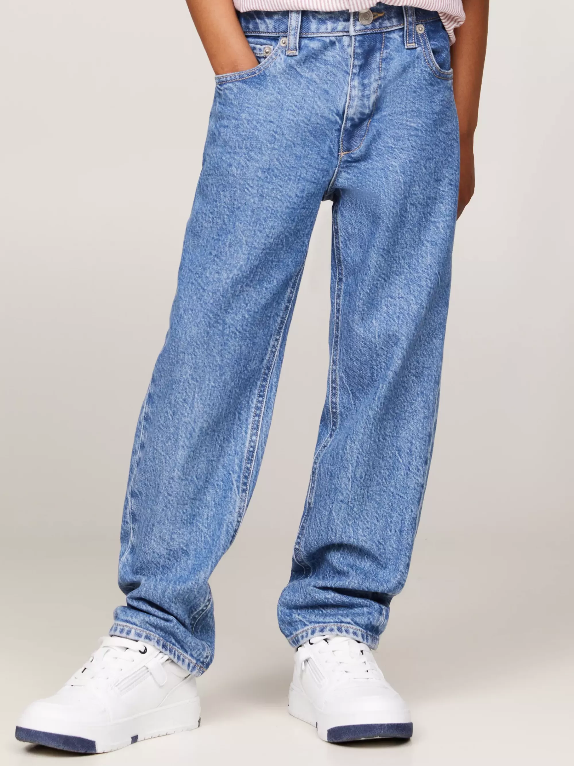 Jeans*Tommy Hilfiger Essential Relaxed Straight Skaterjeans MIDSALTPEPPER