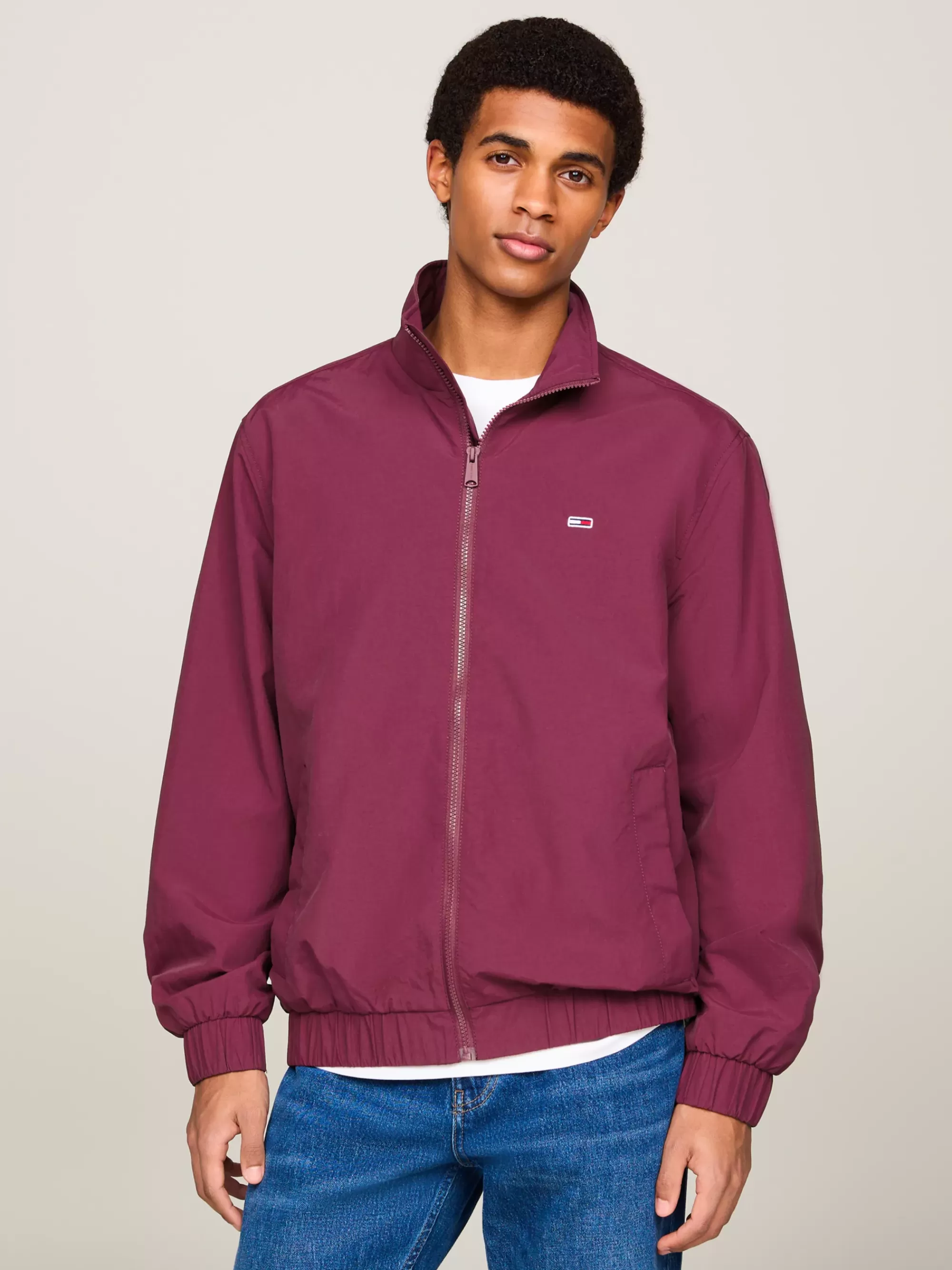 Plus Size Kleding & Inclusieve Maten | Jassen & Jacks*Tommy Hilfiger Essential Relaxed Windbreaker Met Rits VALLEY GRAPE
