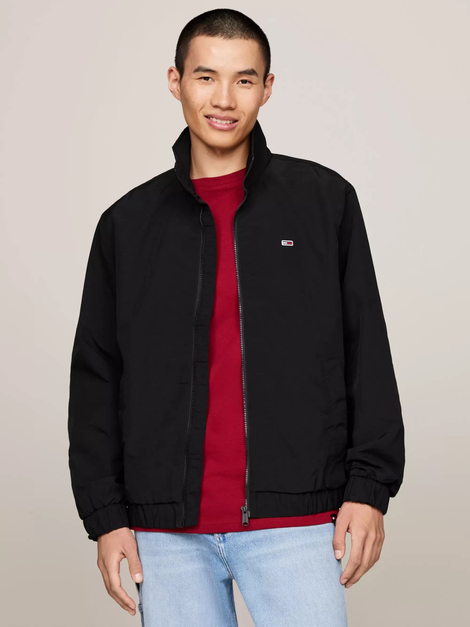 Plus Size Kleding & Inclusieve Maten | Jassen & Jacks*Tommy Hilfiger Essential Relaxed Windbreaker Met Rits BLACK