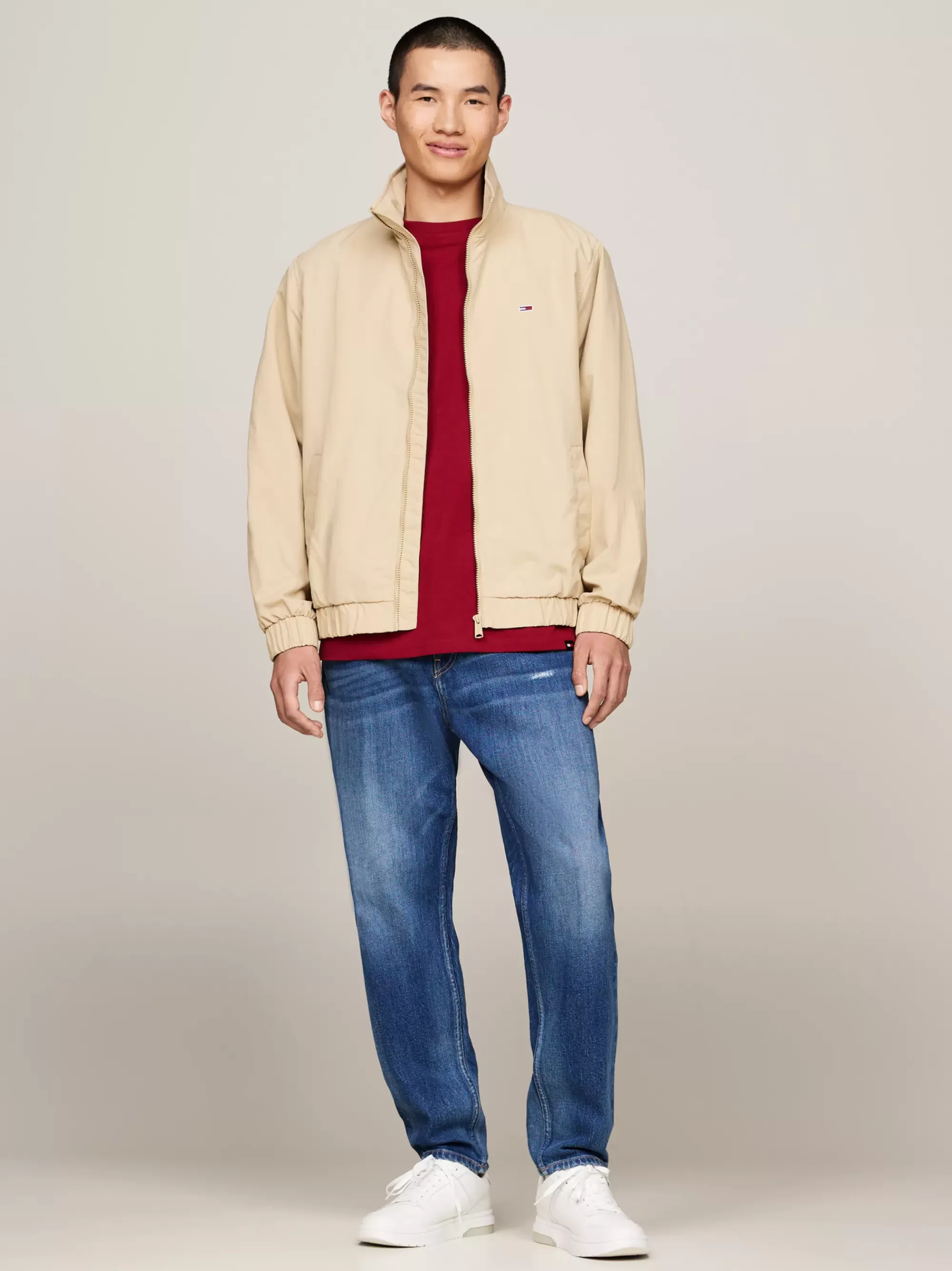 Plus Size Kleding & Inclusieve Maten | Jassen & Jacks*Tommy Hilfiger Essential Relaxed Windbreaker Met Rits GENTLE GOLD