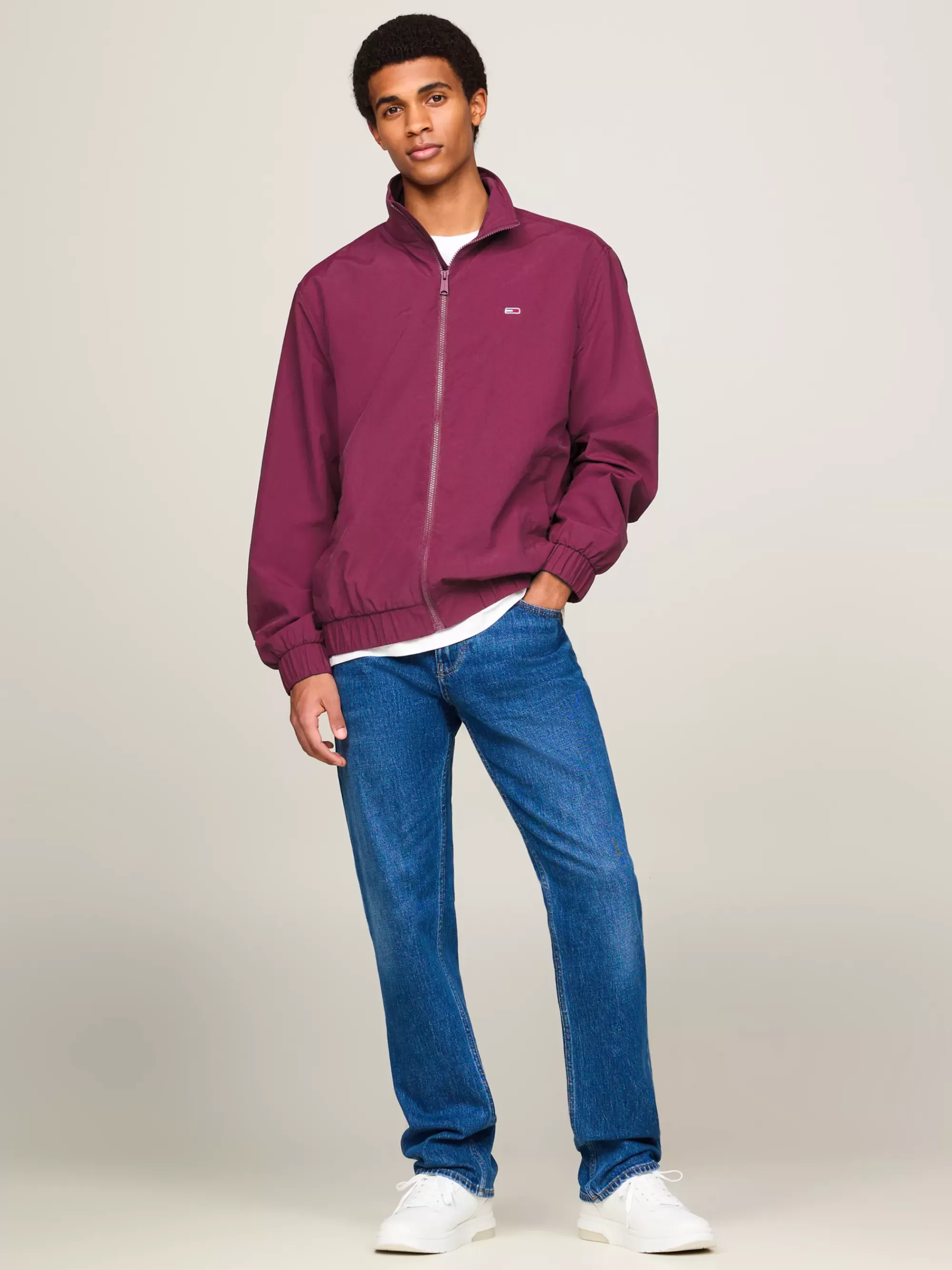 Plus Size Kleding & Inclusieve Maten | Jassen & Jacks*Tommy Hilfiger Essential Relaxed Windbreaker Met Rits VALLEY GRAPE