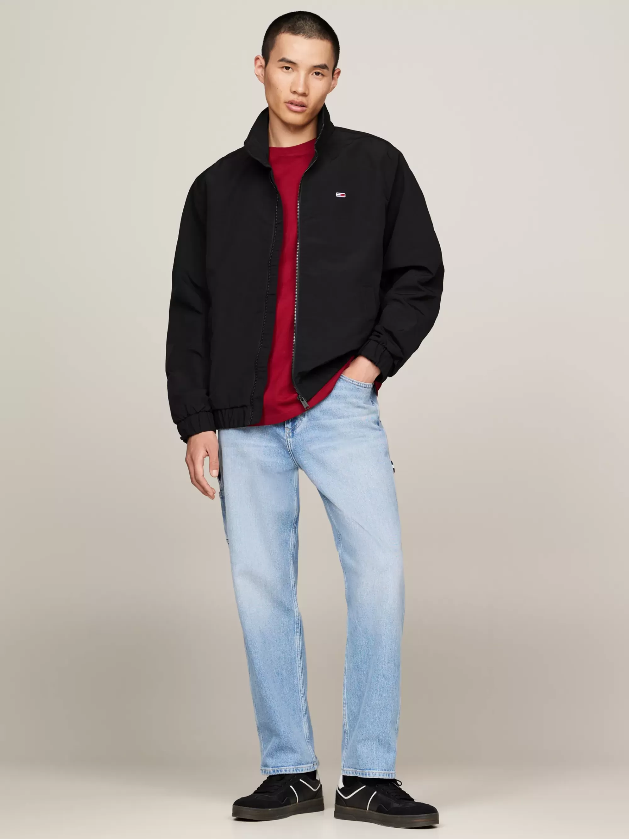 Plus Size Kleding & Inclusieve Maten | Jassen & Jacks*Tommy Hilfiger Essential Relaxed Windbreaker Met Rits BLACK