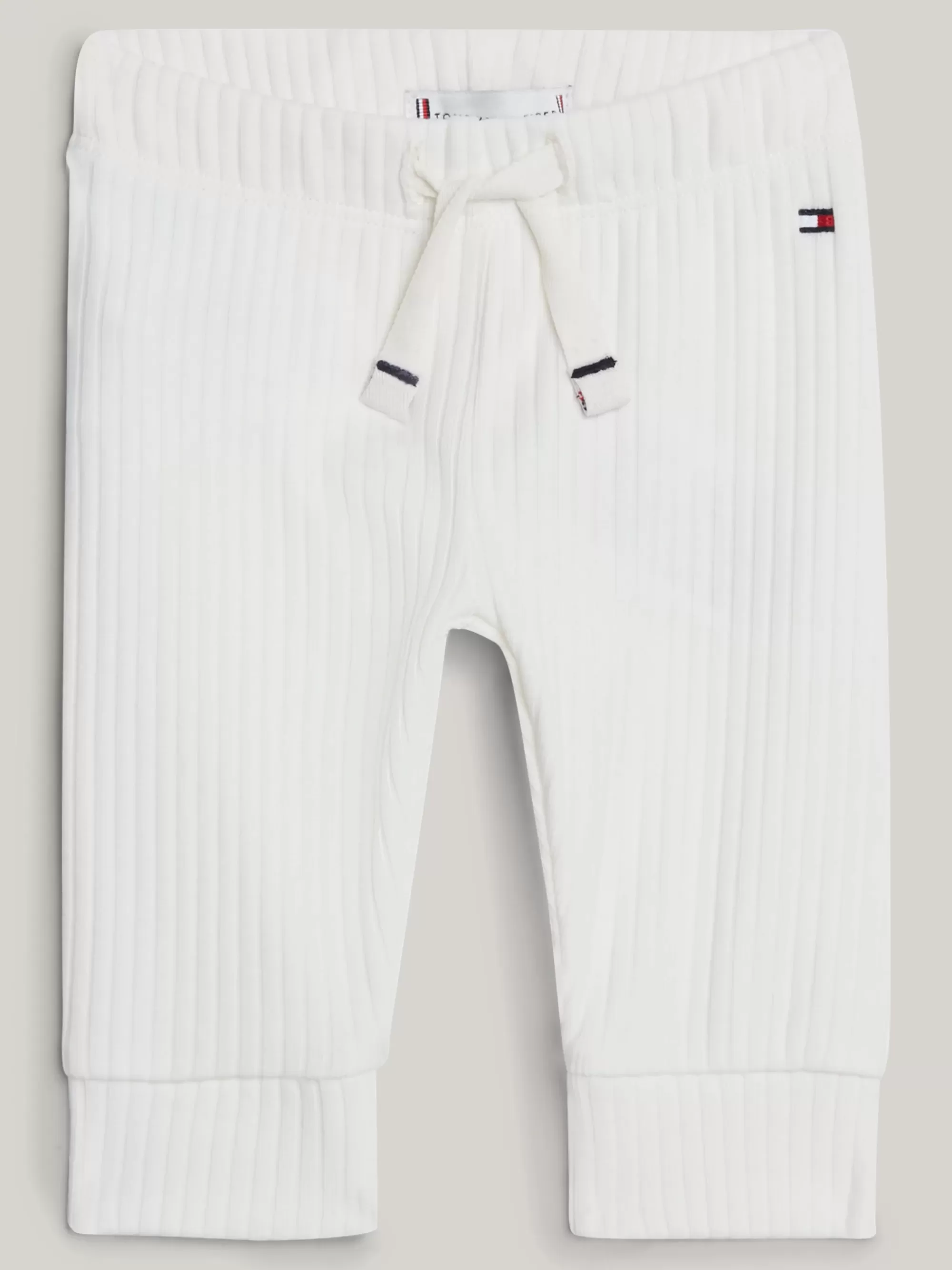 Meisjes | Jongens*Tommy Hilfiger Essential Ribgebreide Regular Fit Jogger ANCIENT WHITE
