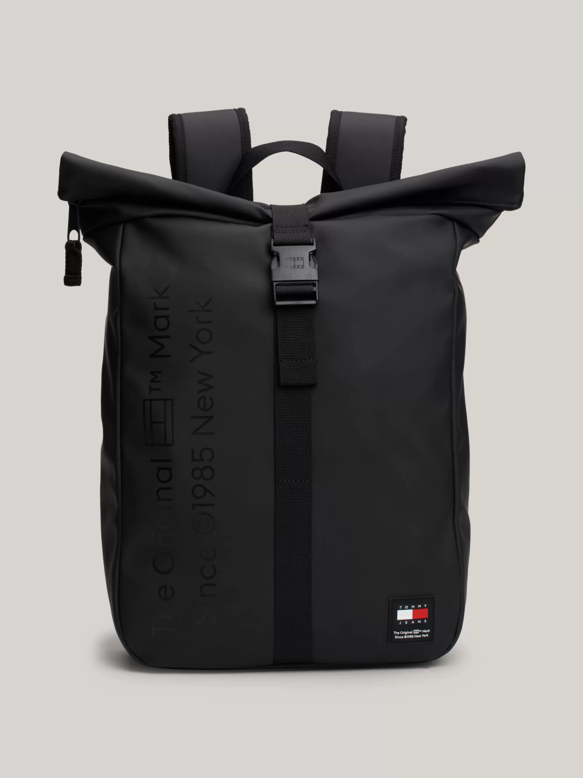 Rugzakken*Tommy Hilfiger Essential Rugzak Met Logo En Rolflap BLACK