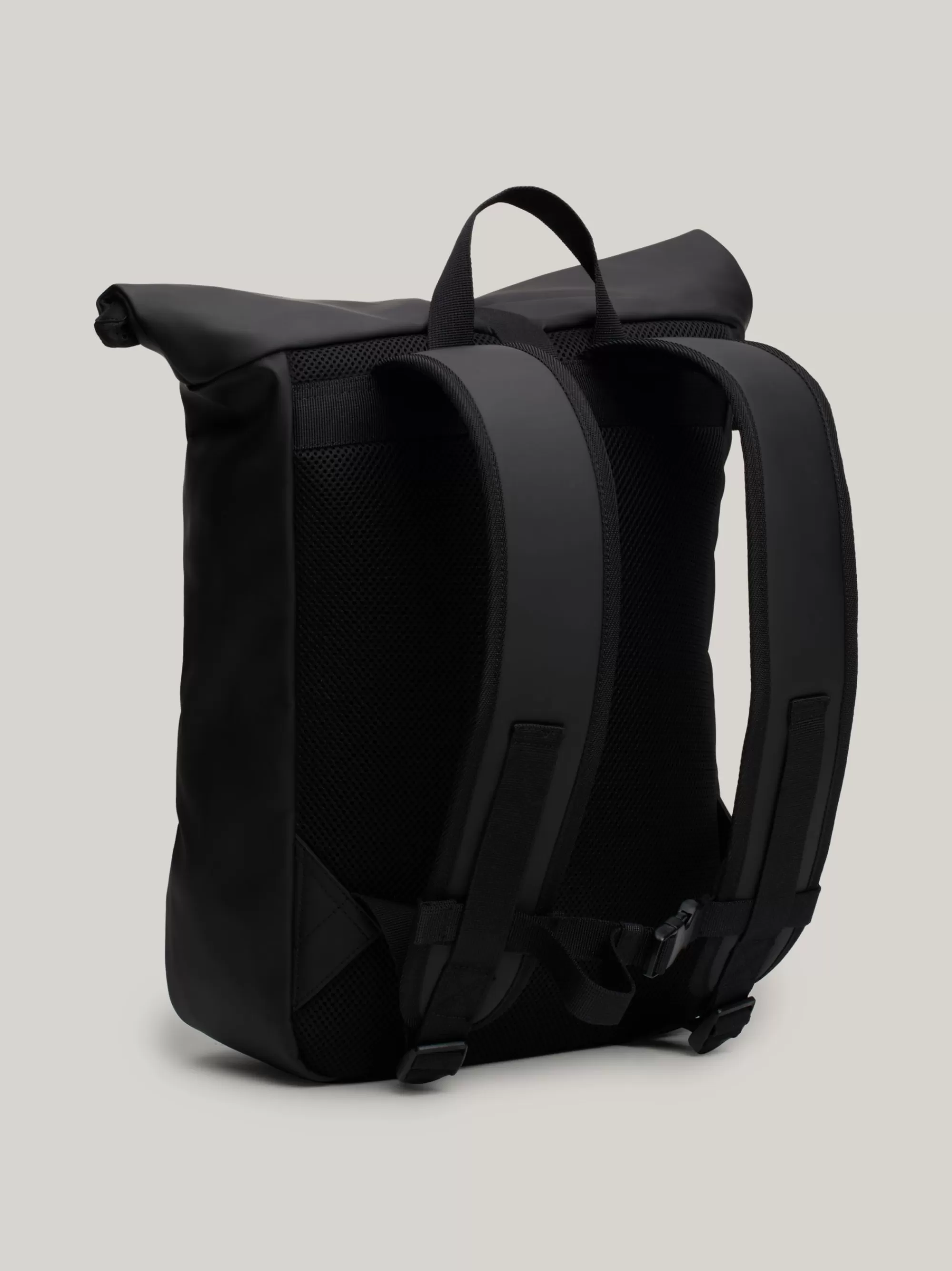 Rugzakken*Tommy Hilfiger Essential Rugzak Met Logo En Rolflap BLACK