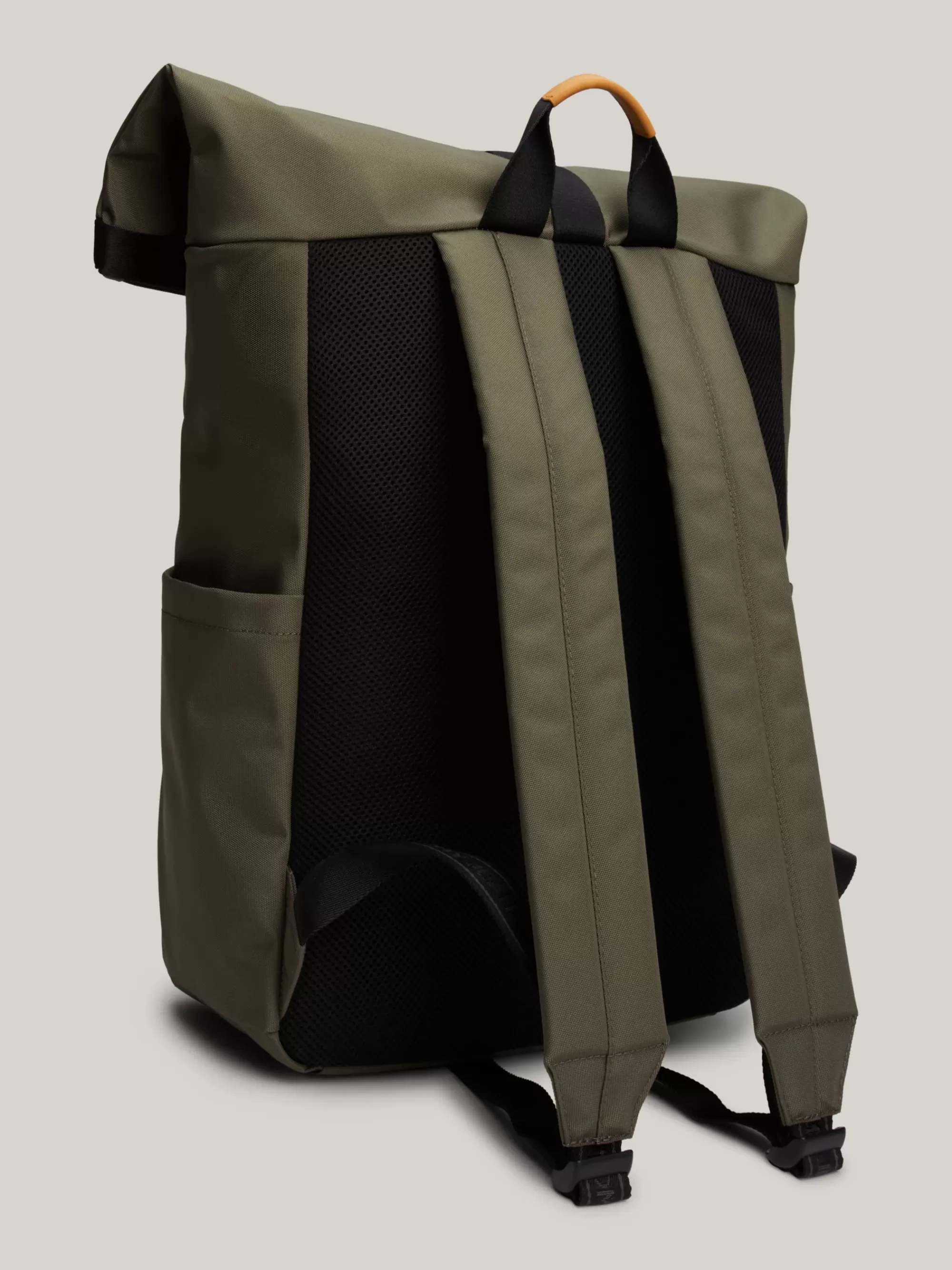 Rugzakken*Tommy Hilfiger Essential Rugzak Met Roll-top En Badge PEWTER GREEN