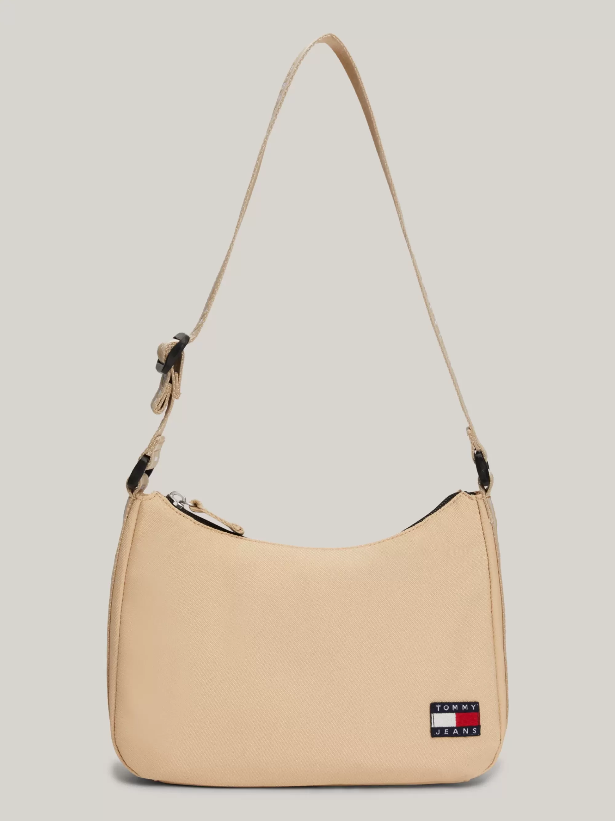 Schoudertassen*Tommy Hilfiger Essential Schoudertas Met Repeat-logoband GENTLE GOLD