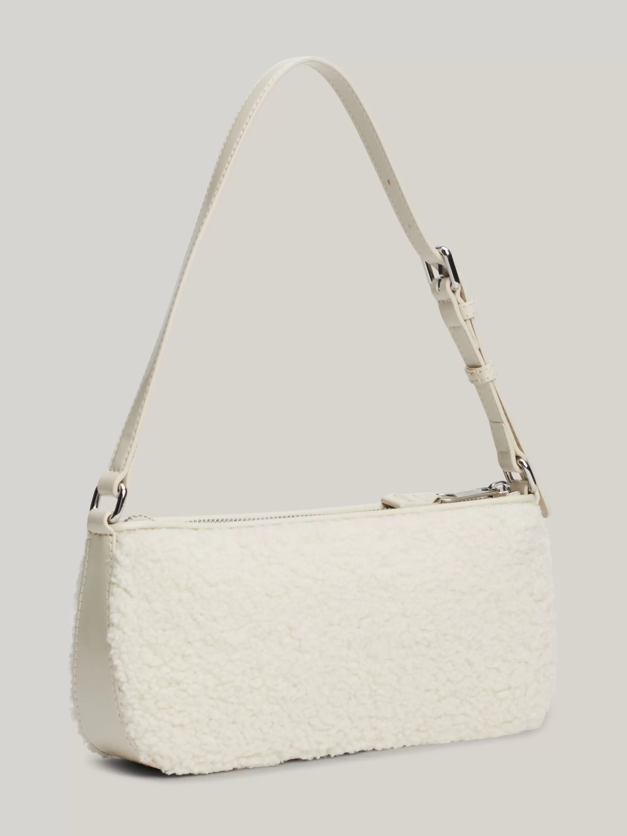 Schoudertassen*Tommy Hilfiger Essential Schoudertas Van Sherpa Met Logo NEWSPRINT