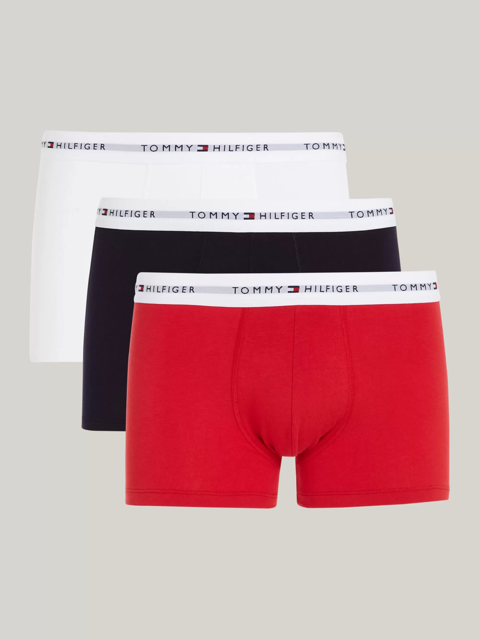 Boxers | Multipacks*Tommy Hilfiger Essential Set Van 3 Paar Boxershorts Met Logo DESERT SKY/WHITE/PRIMARY RED