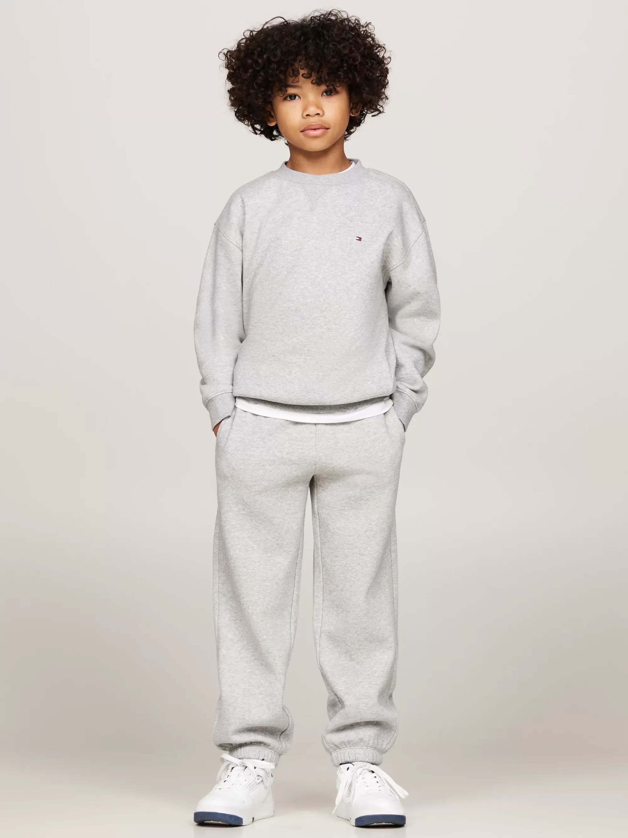 Sweatshirts & Hoodies | Sweatshirts & Hoodies*Tommy Hilfiger Essential Set Van Fleece Jumper En Jogger LIGHT GREY HEATHER