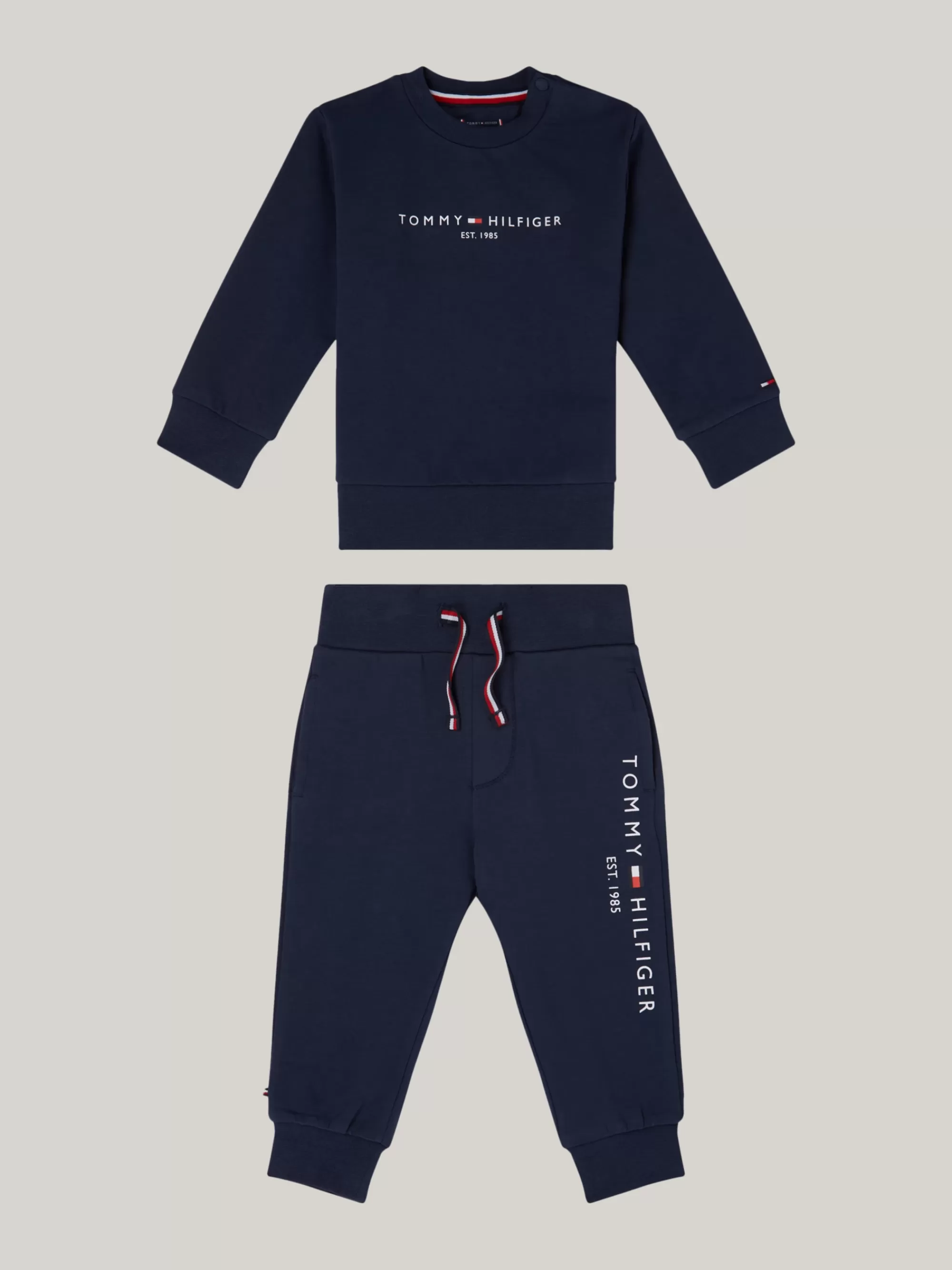 Meisjes | Jongens*Tommy Hilfiger Essential Set Van Sweatshirt En Jogger Met Logo TWILIGHT NAVY