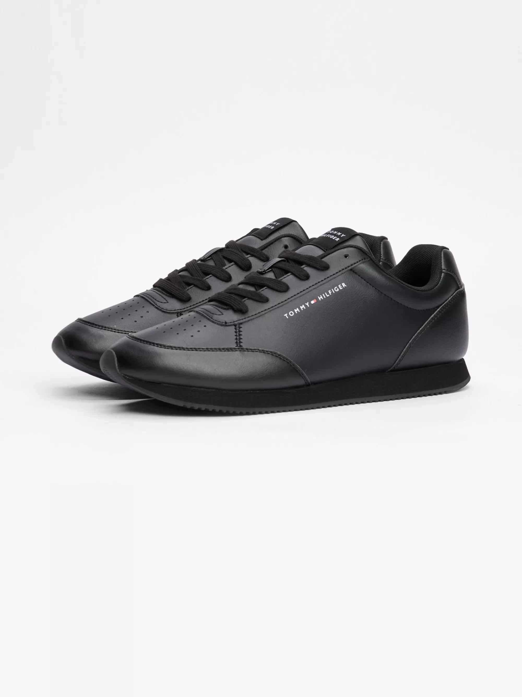 Sneakers*Tommy Hilfiger Essential Sneaker Met Vlag BLACK