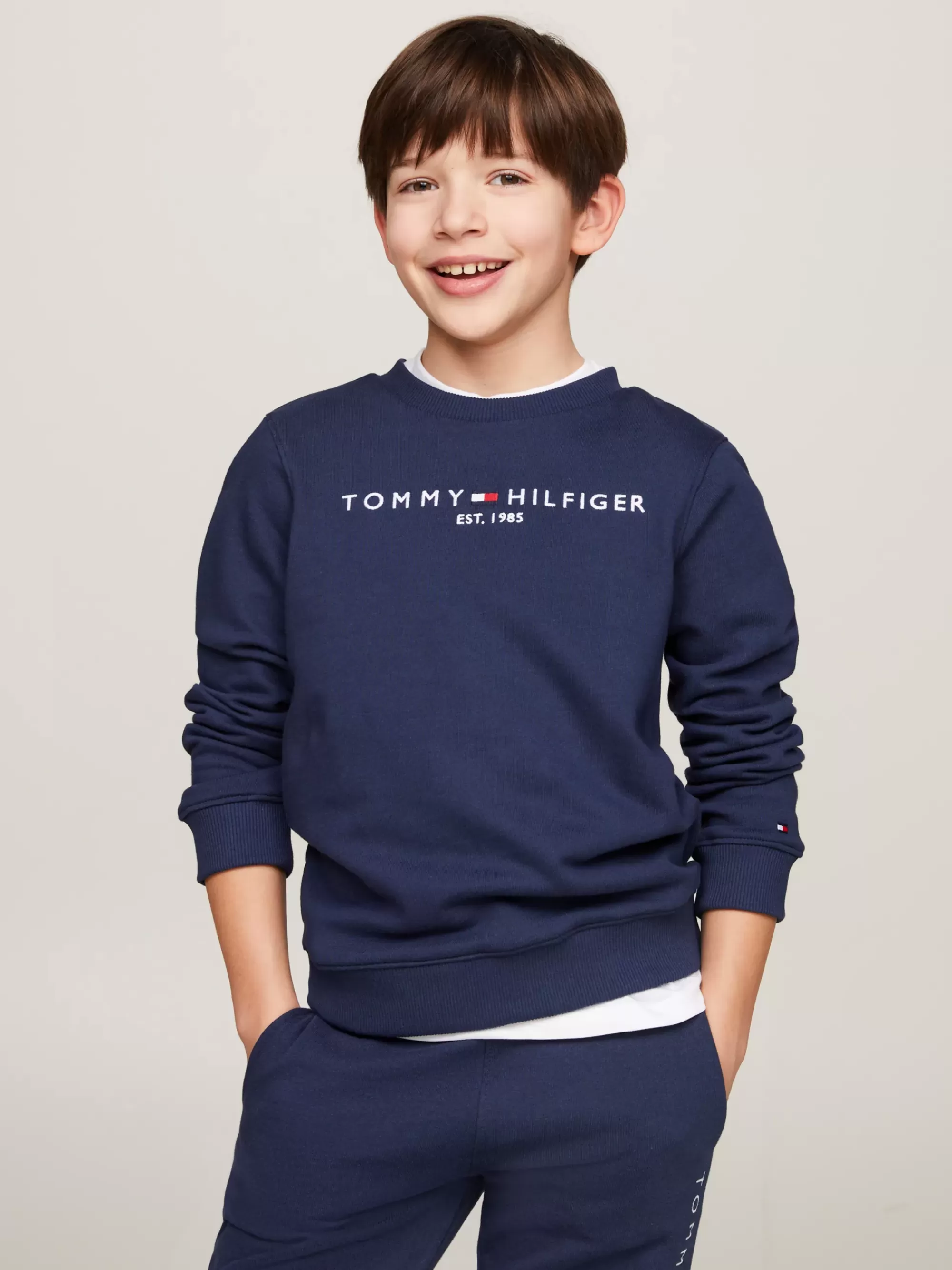 Sweatshirts & Hoodies | Sweatshirts & Hoodies*Tommy Hilfiger Essential Sweatshirt Met Logo TWILIGHT NAVY