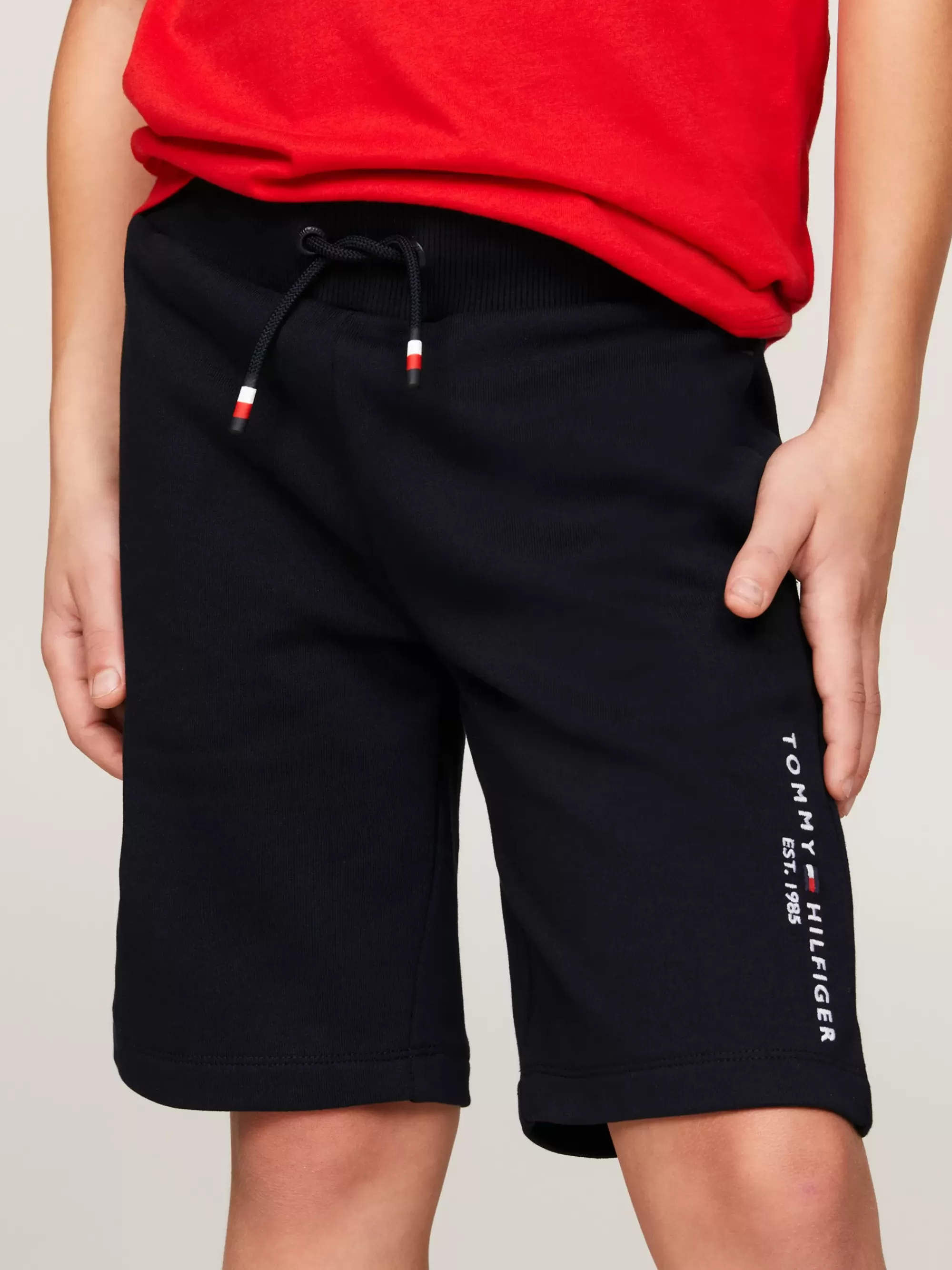 Broeken & Korte Broeken*Tommy Hilfiger Essential Sweatshort Met Trekkoord DESERT SKY
