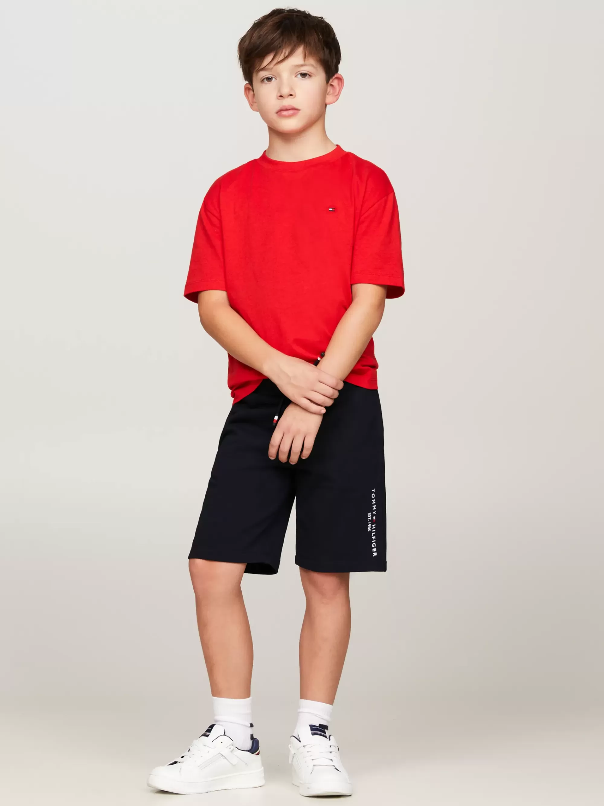 Broeken & Korte Broeken*Tommy Hilfiger Essential Sweatshort Met Trekkoord DESERT SKY