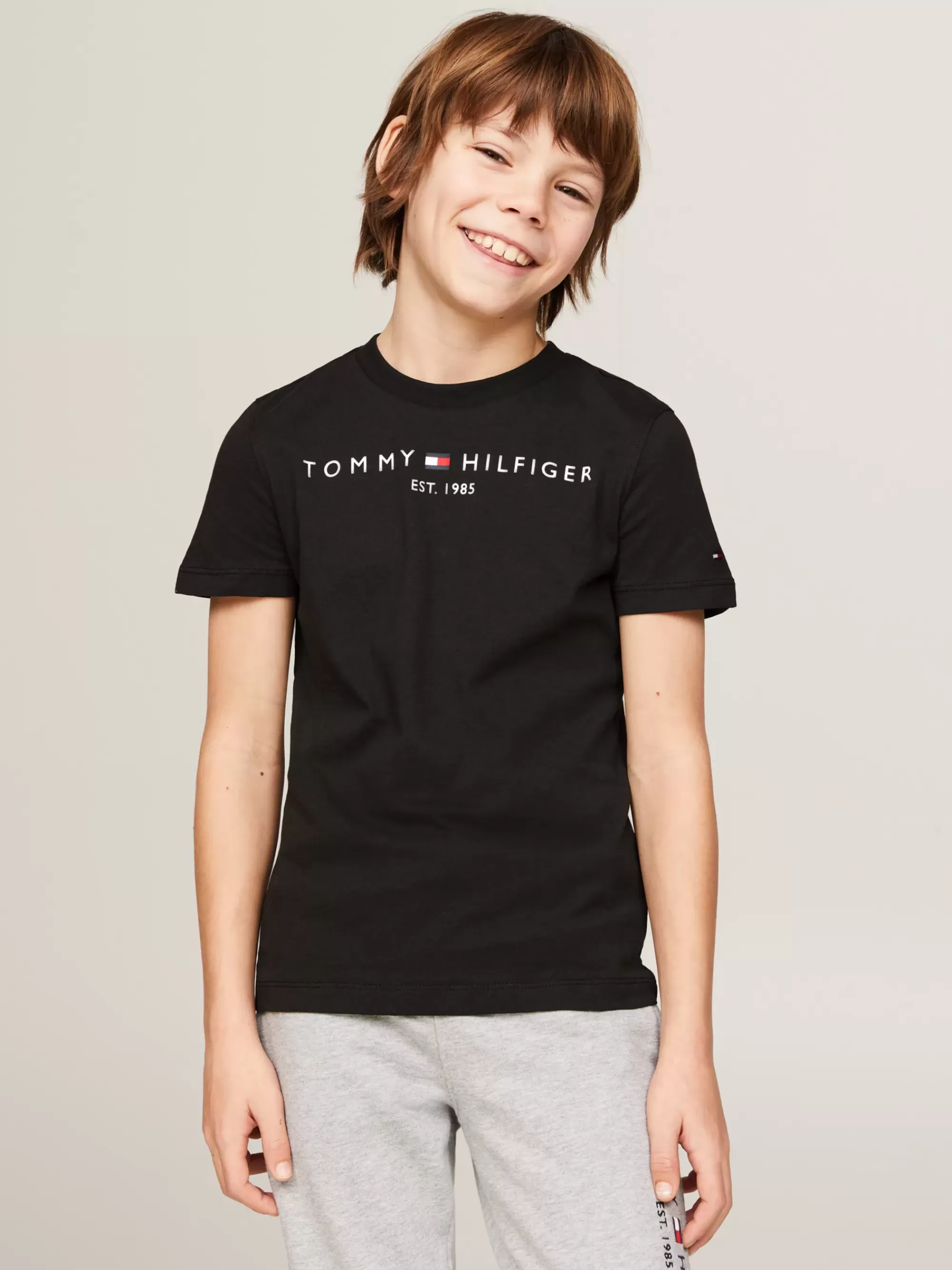 Tops & T-Shirts | T-Shirts & Polo's*Tommy Hilfiger Essential T-shirt Van Biologisch Katoen BLACK