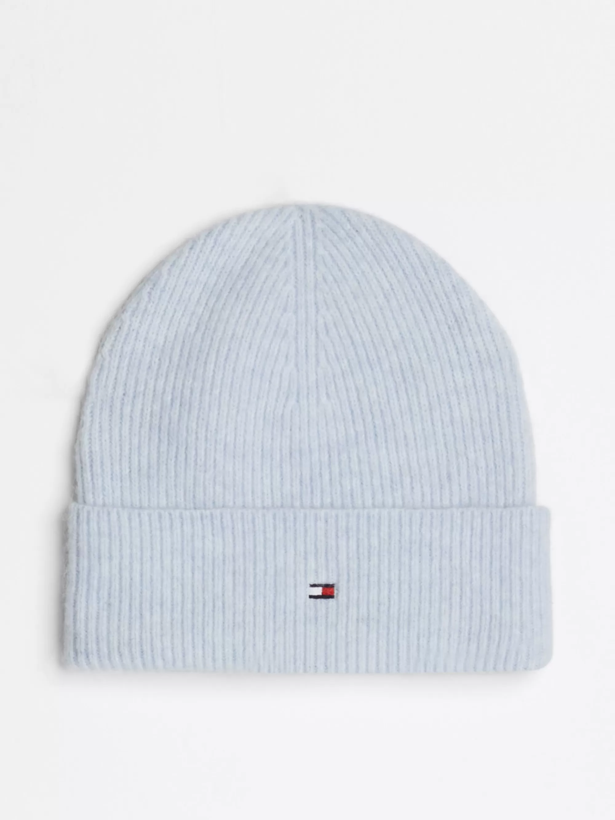 Mutsen | Mutsen & Sjaals*Tommy Hilfiger Essential Zachte Beanie Met Vlag BREEZY BLUE