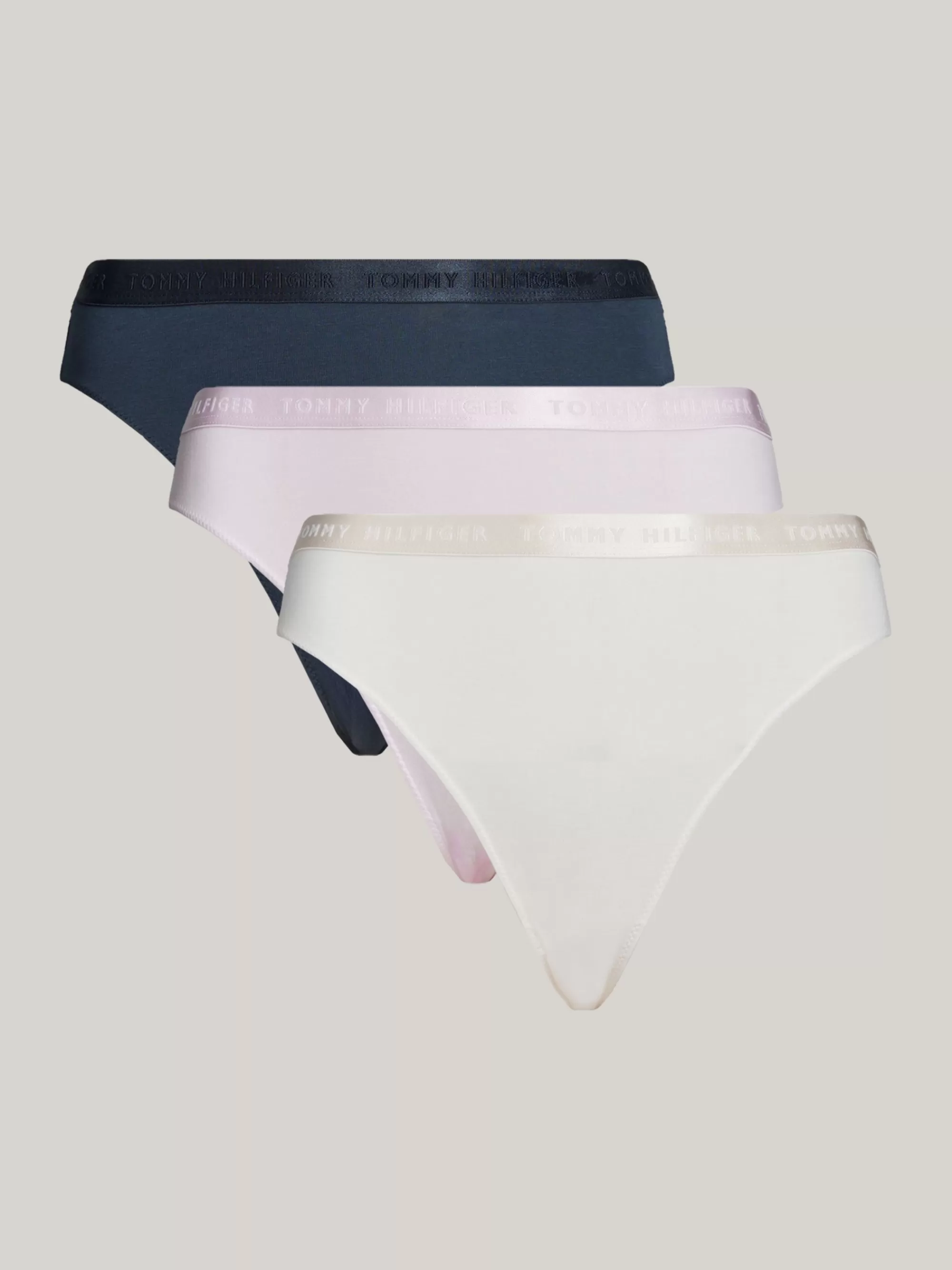 Slips | Lingerie*Tommy Hilfiger Everyday Luxe Set Van 3 Slips Met Logo PEARLY PINK/MIL DEN/BARE THERE