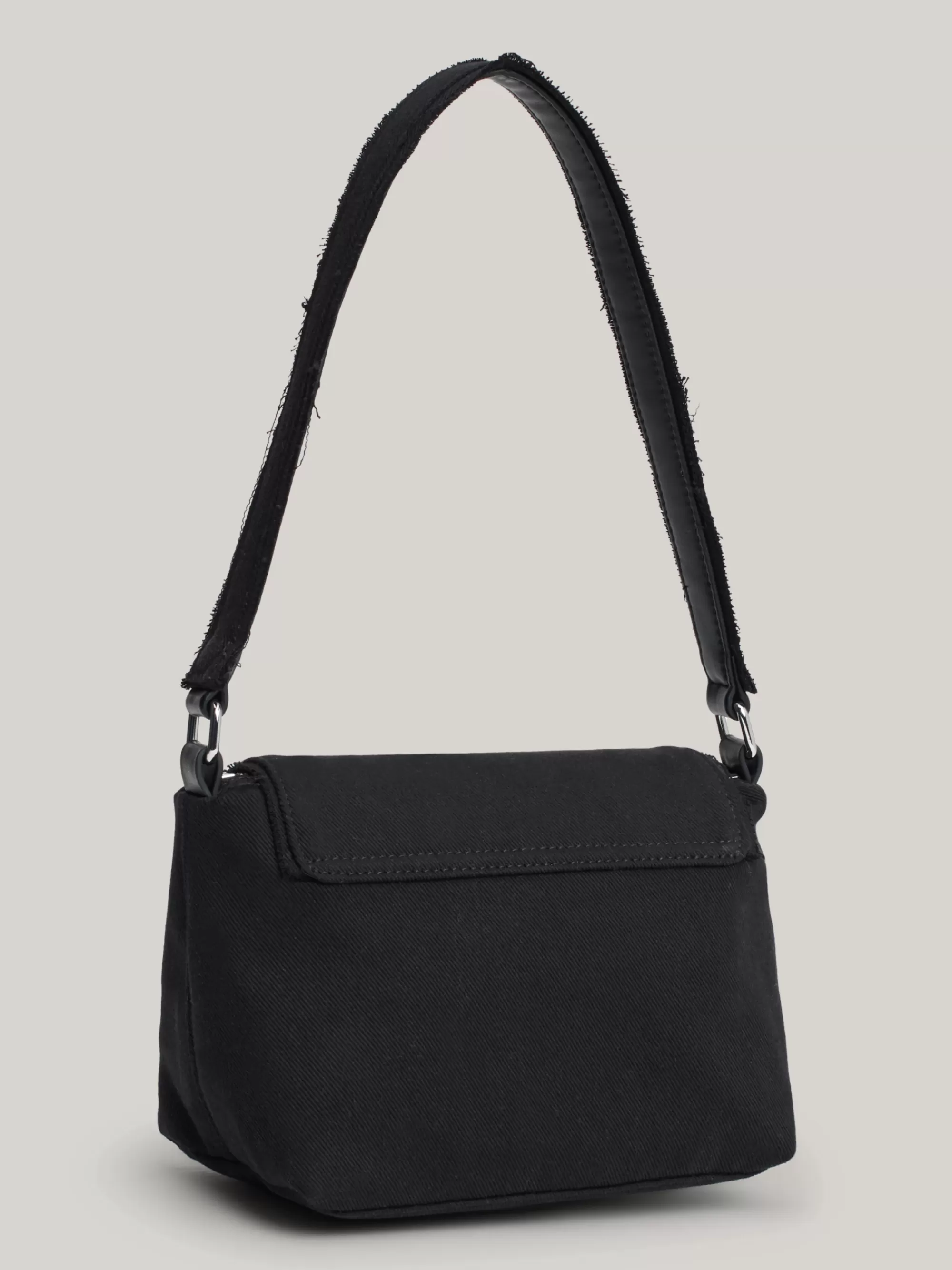 Schoudertassen*Tommy Hilfiger Exclusive Denim Schoudertas Met Origin-logo BLACK