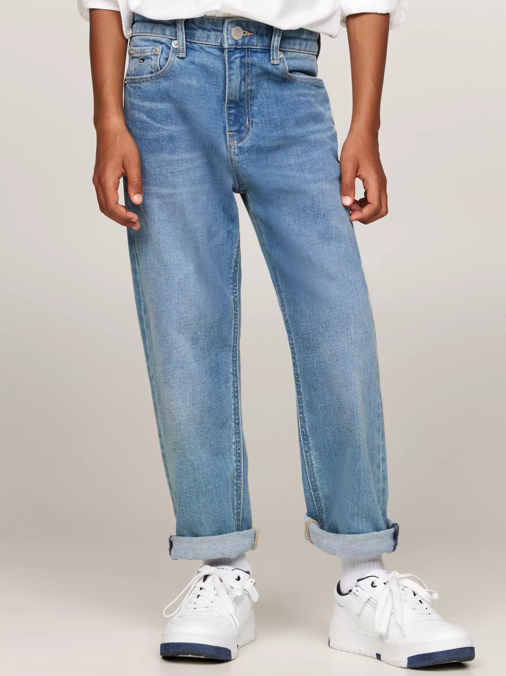 Jeans*Tommy Hilfiger Faded Baggy Jeans Met Wijde Fit LTUSED