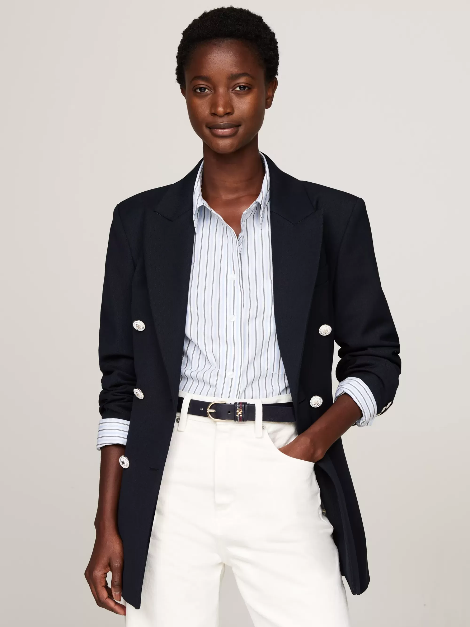 Co-Ords | Blazers*Tommy Hilfiger Fitted Double-breasted Blazer DESERT SKY