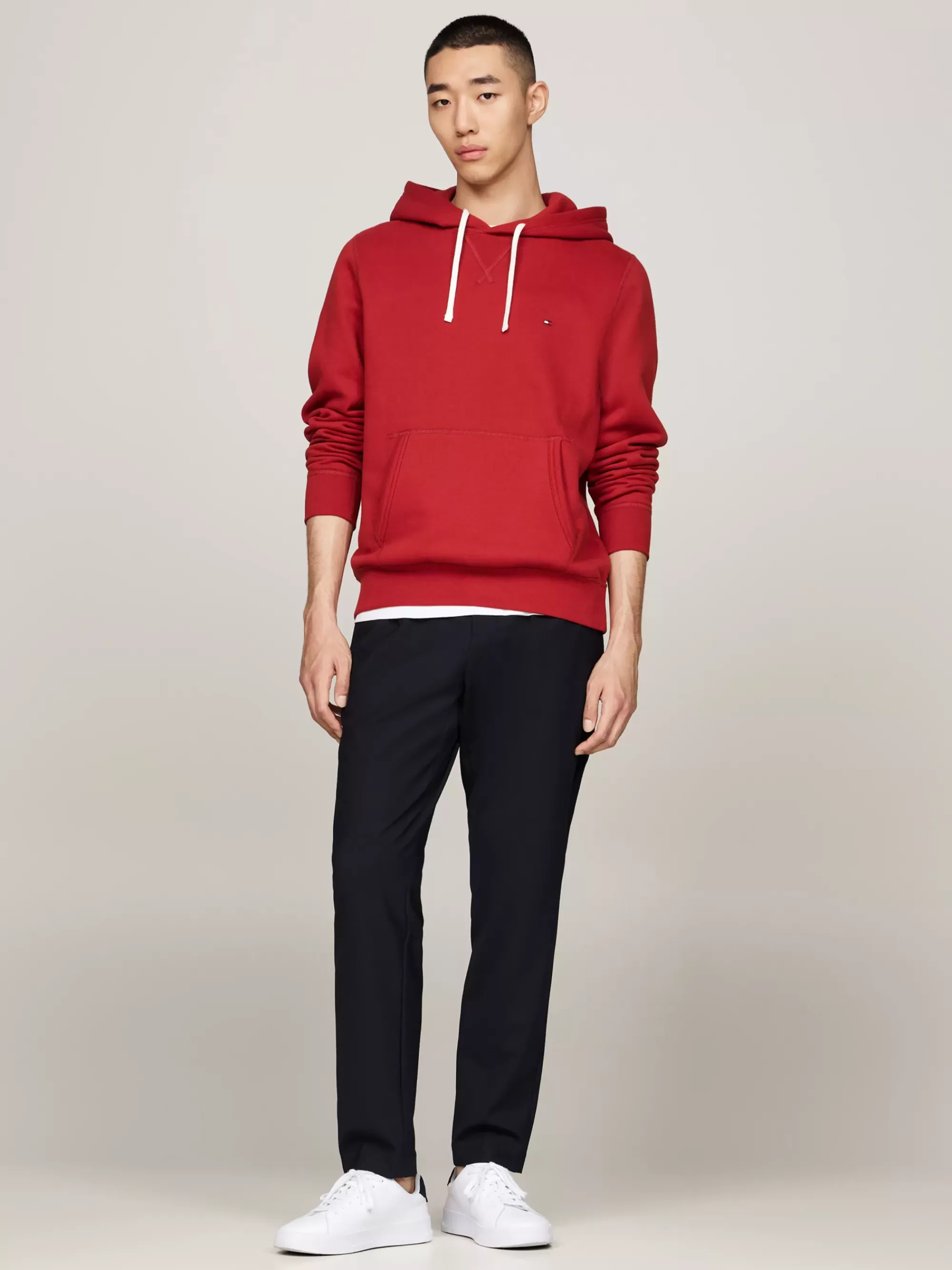Sweatshirts & Hoodies*Tommy Hilfiger Fleece Hoodie Met Trekkoord DARK MAGMA