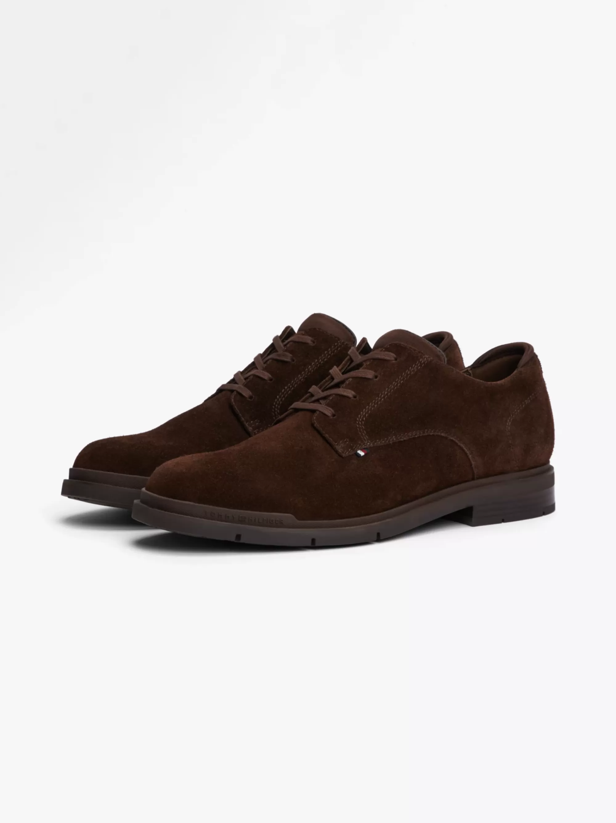 Formele Schoenen*Tommy Hilfiger Flexibele Veterschoen Van Suède COCOA