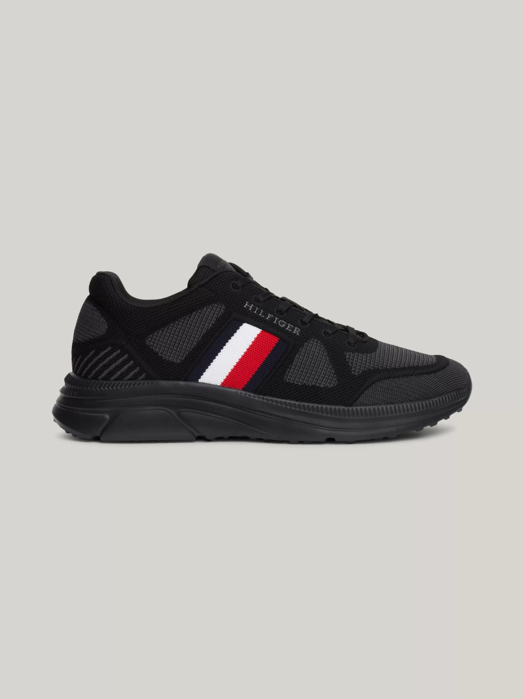Sneakers*Tommy Hilfiger Gebreide Hardloopsneaker Met Signature-tape BLACK