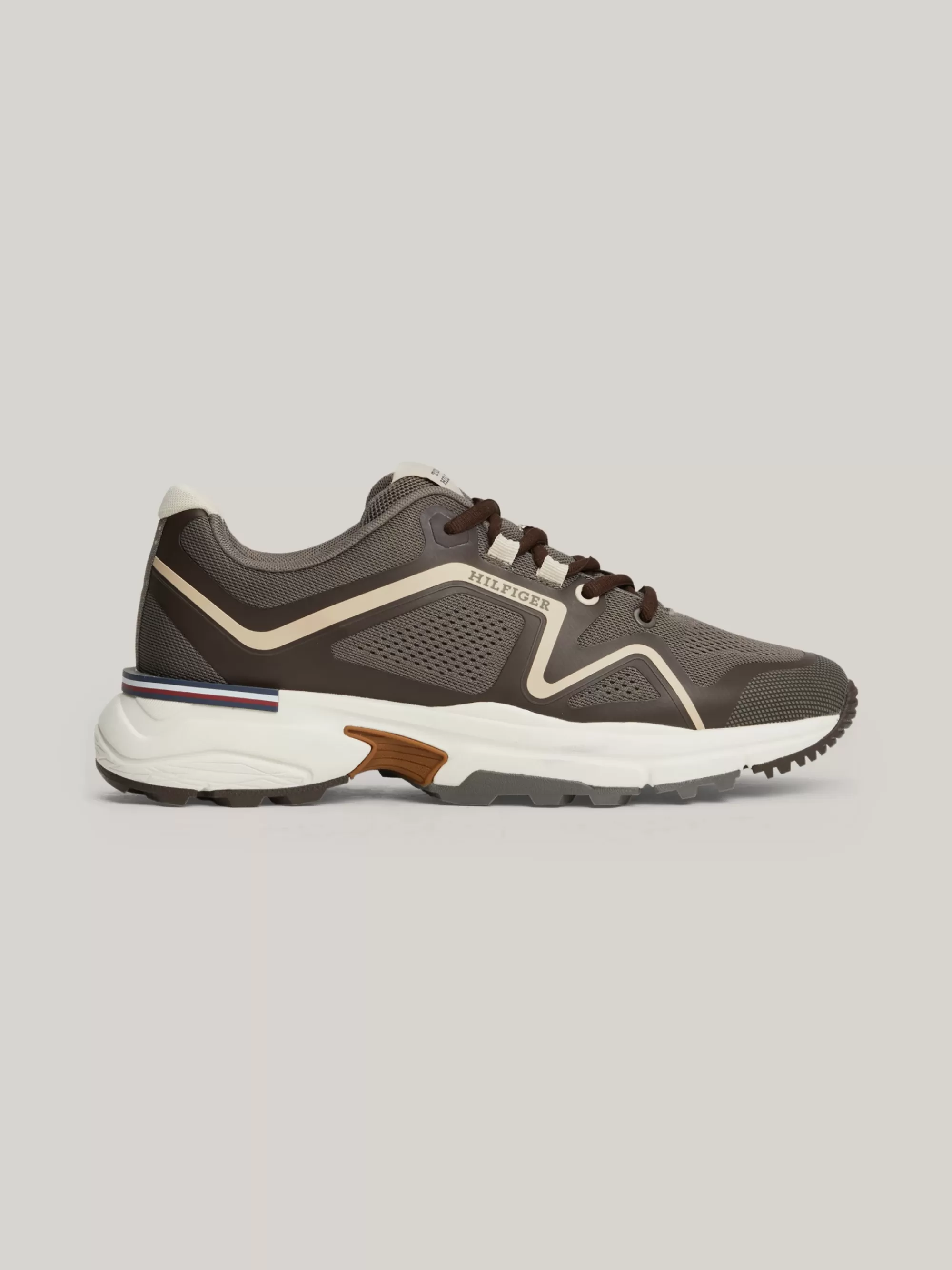 Sneakers*Tommy Hilfiger Gebreide Sneaker Met Vibram-profielzool SHADY STONE