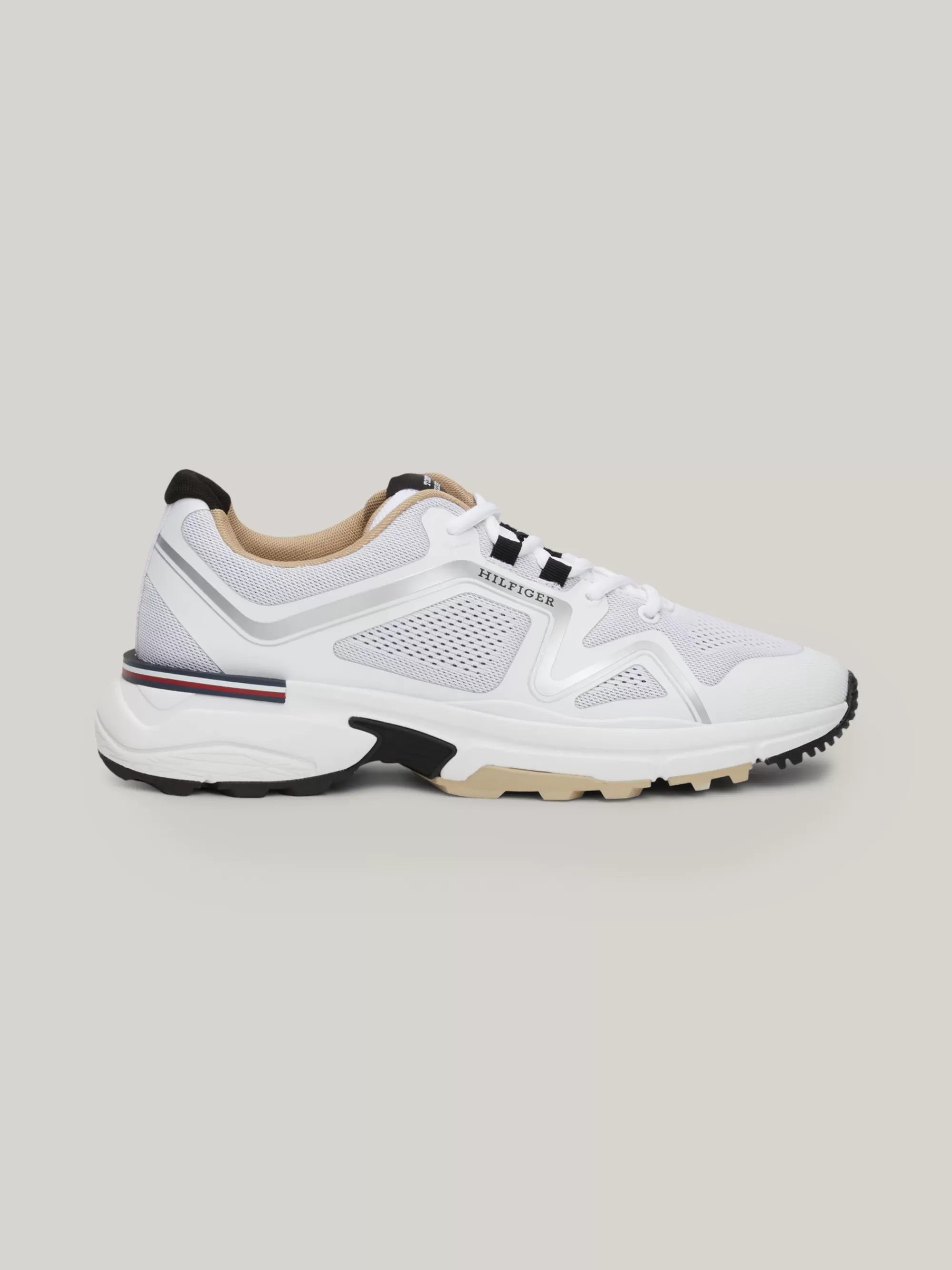 White Trainers | Sneakers*Tommy Hilfiger Gebreide Sneaker Met Vibram-profielzool WHITE