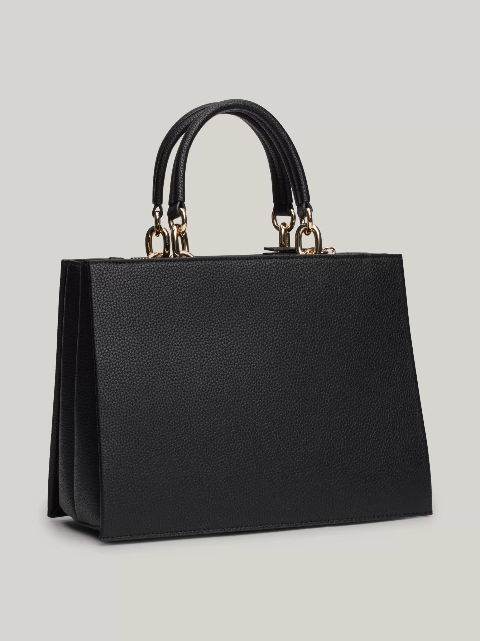 Shoppers*Tommy Hilfiger Gegranuleerde Shopper Met TH-monogram BLACK