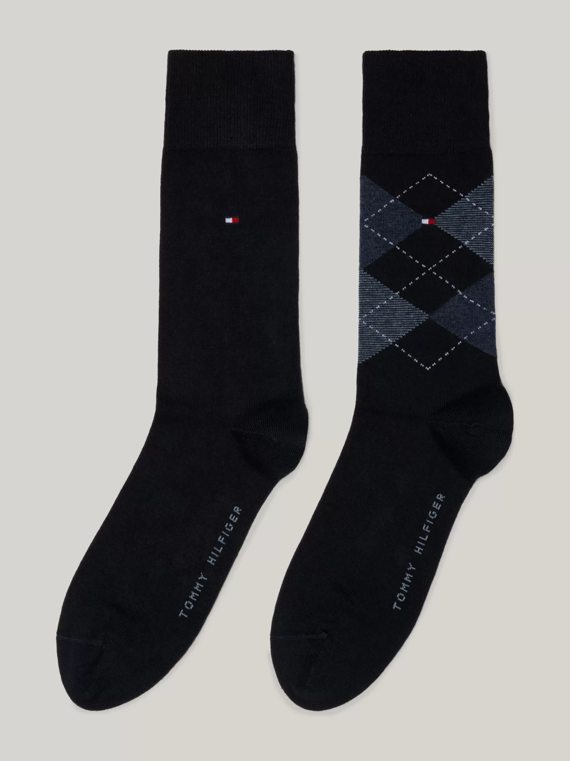 Sokken*Tommy Hilfiger Geruite Sokken DARK NAVY