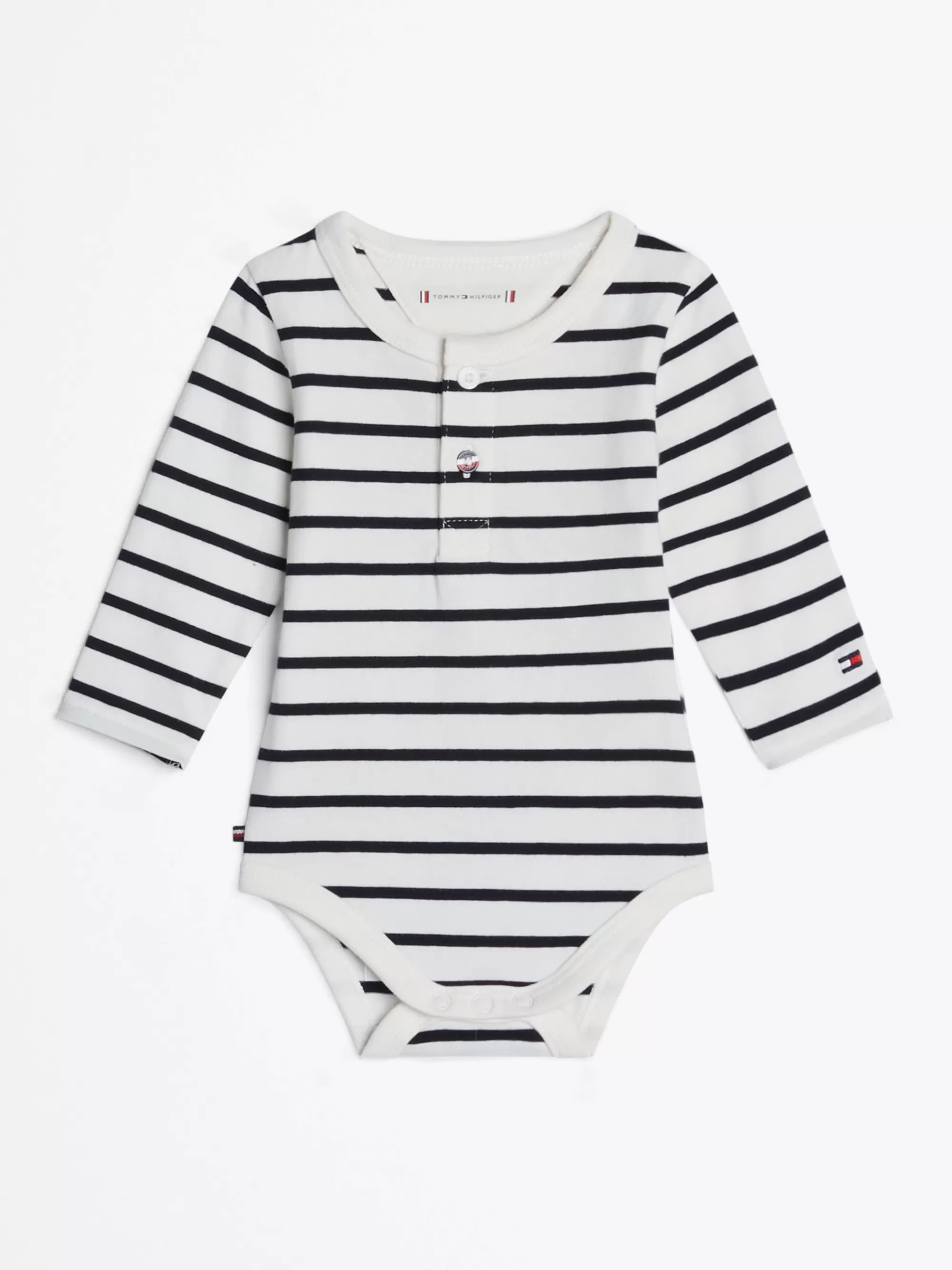 Meisjes | Jongens*Tommy Hilfiger Gestreepte Longsleeve Romper DESERT SKY