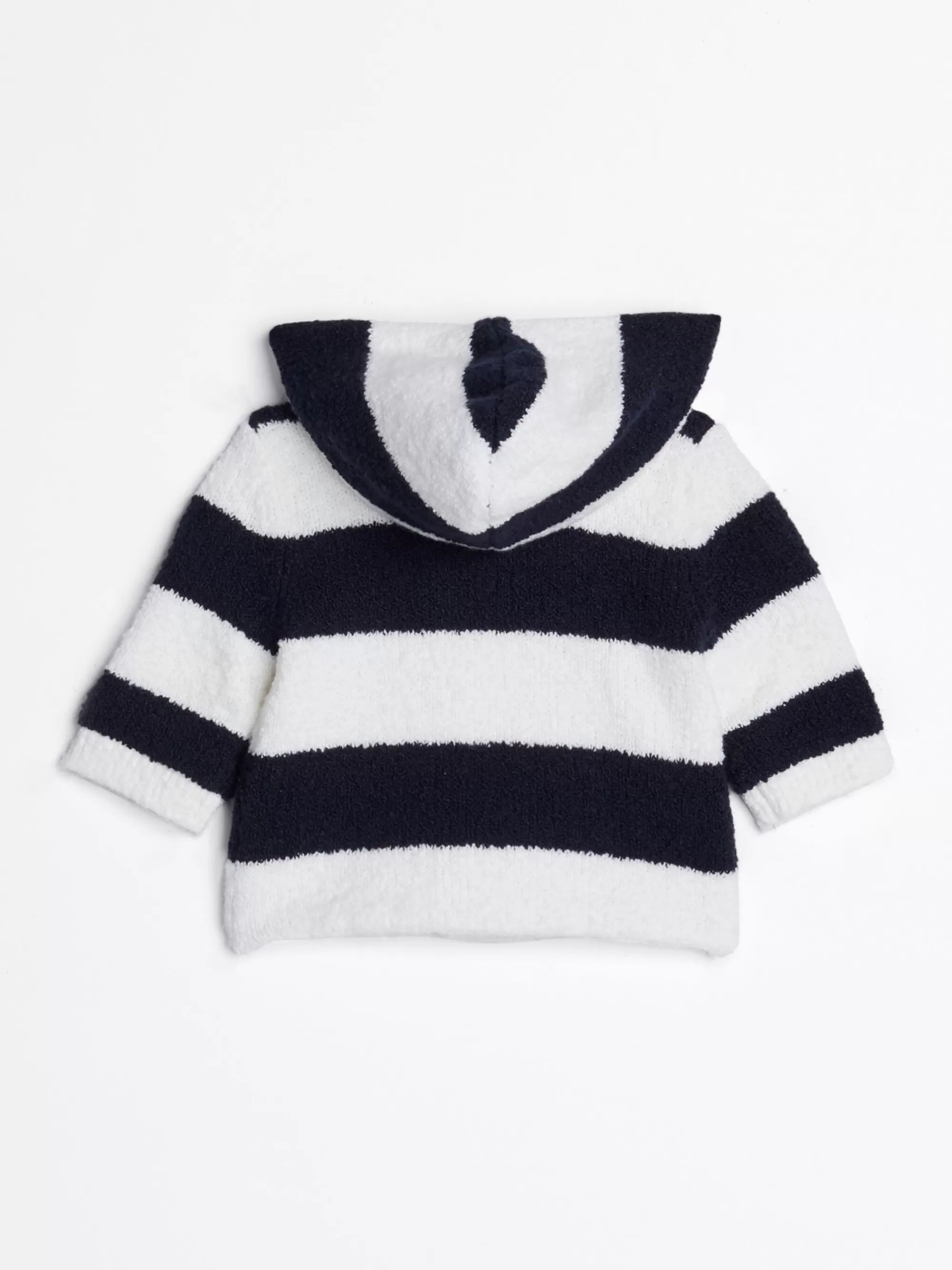 Meisjes | Jongens*Tommy Hilfiger Getextureerd Gebreide Hoodie Met Strepen DESERT SKY STRIPE