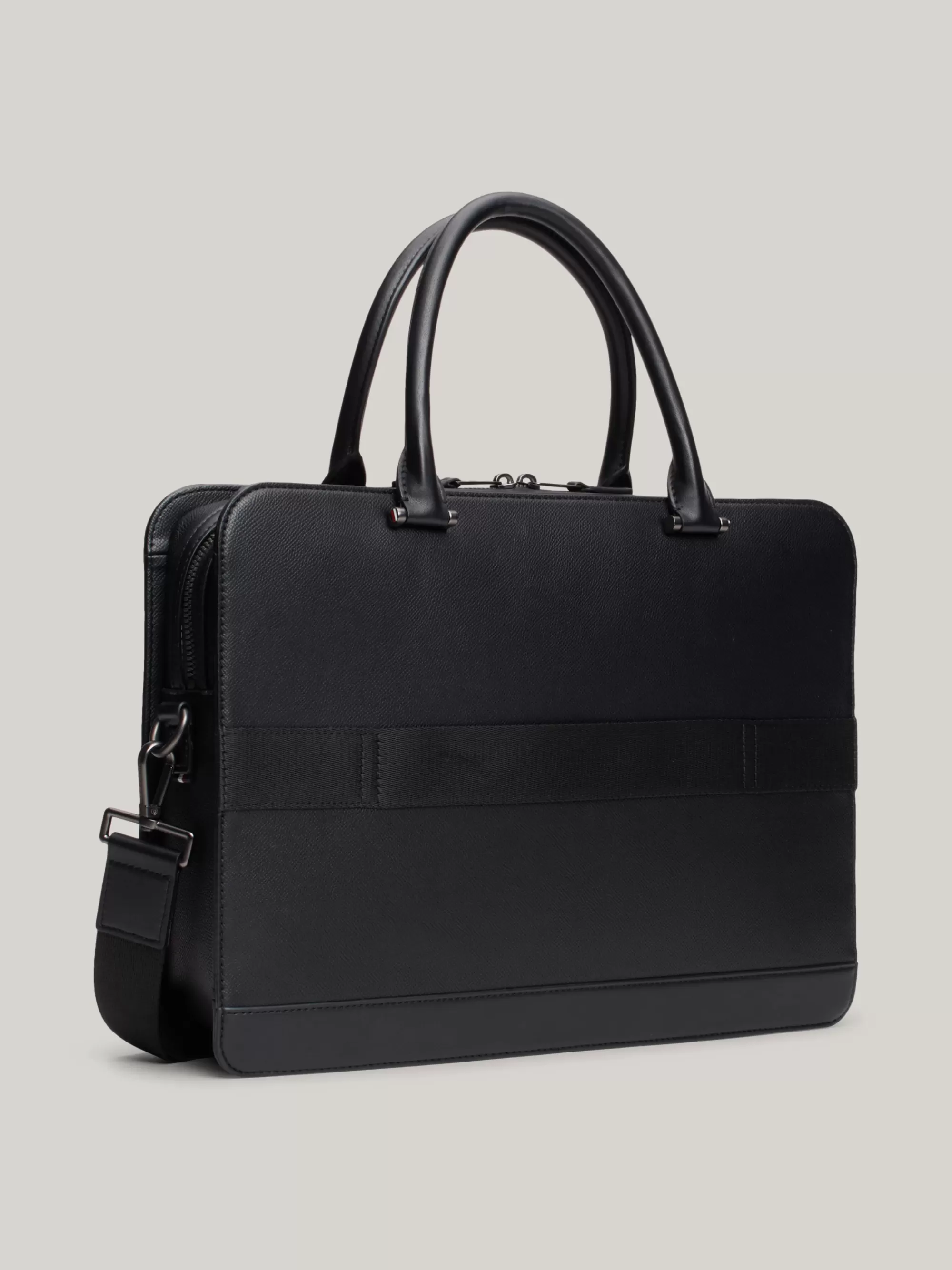Aktetassen*Tommy Hilfiger Getextureerde Laptoptas Met TH- MONOGRAM