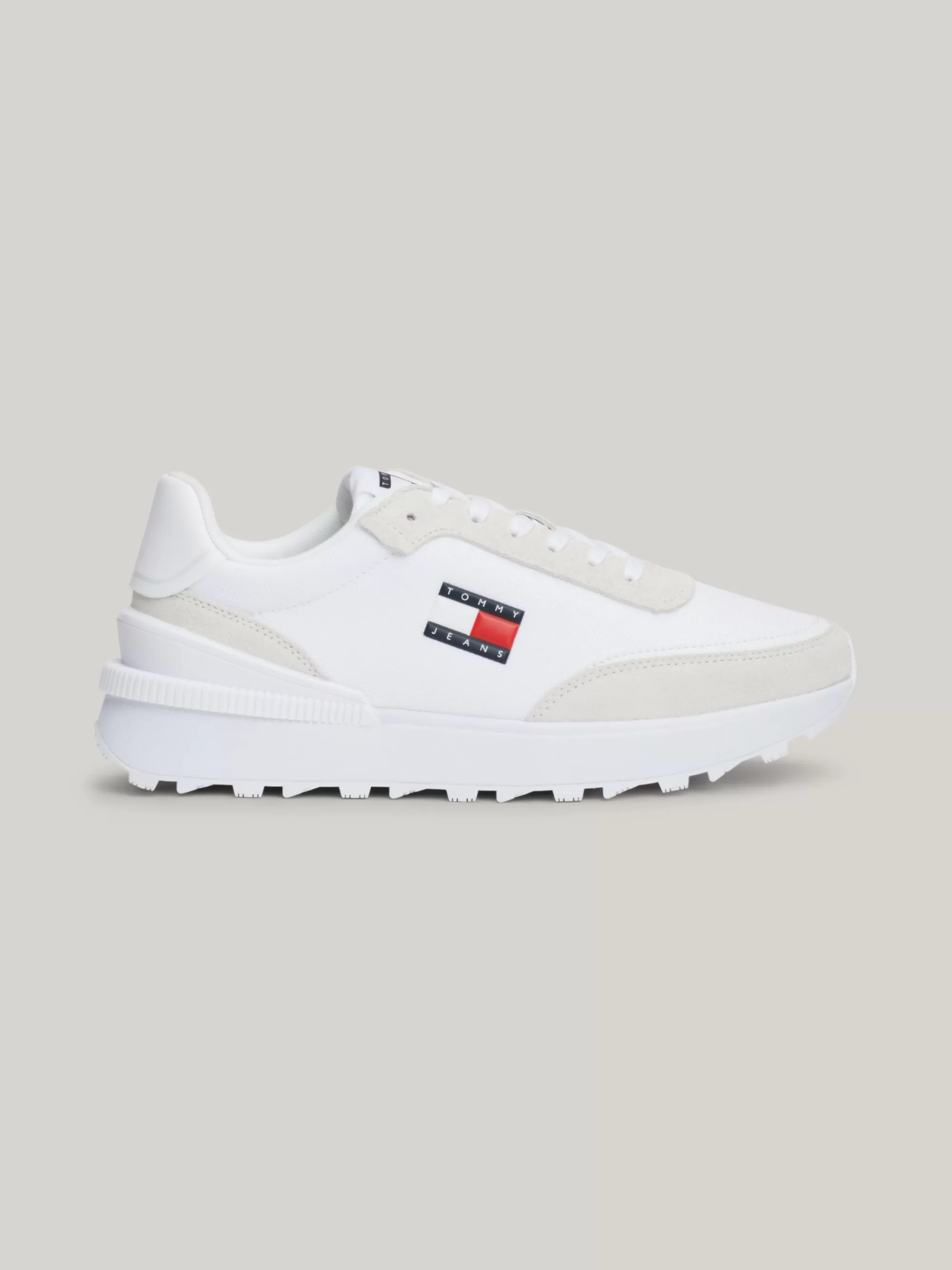 Sneakers*Tommy Hilfiger Getextureerde Sneaker Met Profielzool WHITE