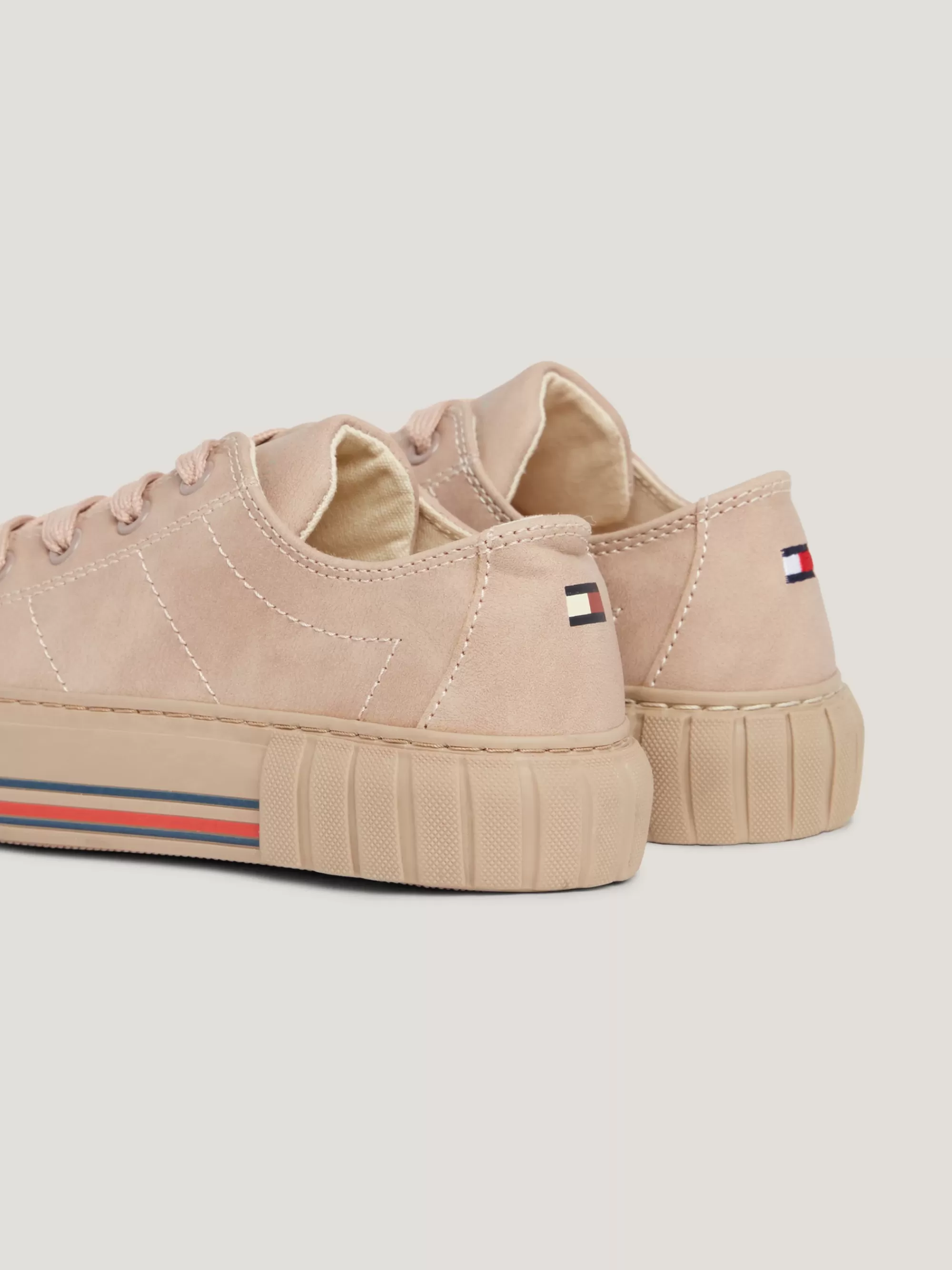 Schoenen & Accessoires*Tommy Hilfiger Getextureerde Sneaker Met Strepen NUDE