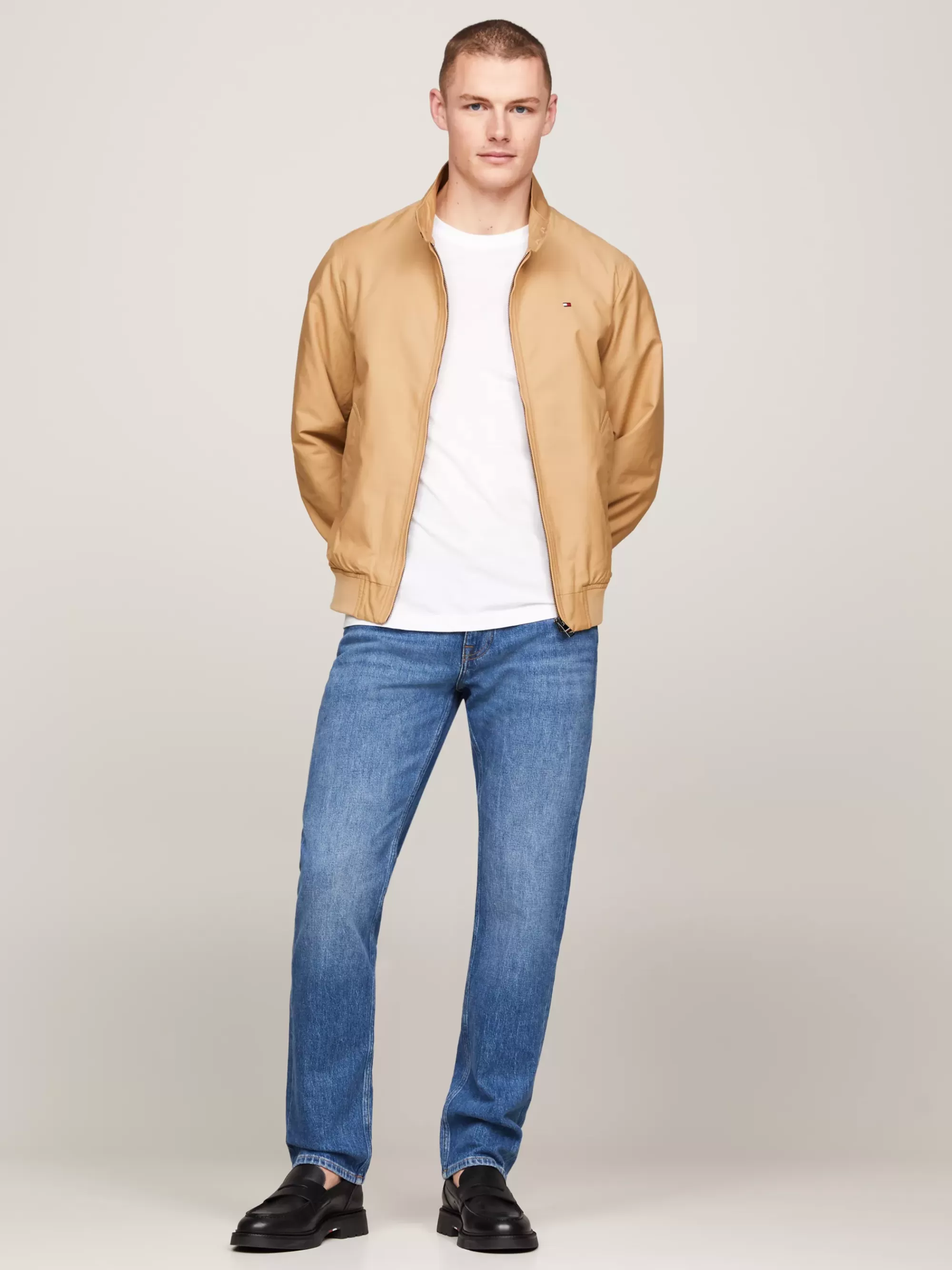 Bomberjacks*Tommy Hilfiger Gewatteerd Harrington-jack Met TH Warm CLASSIC KHAKI