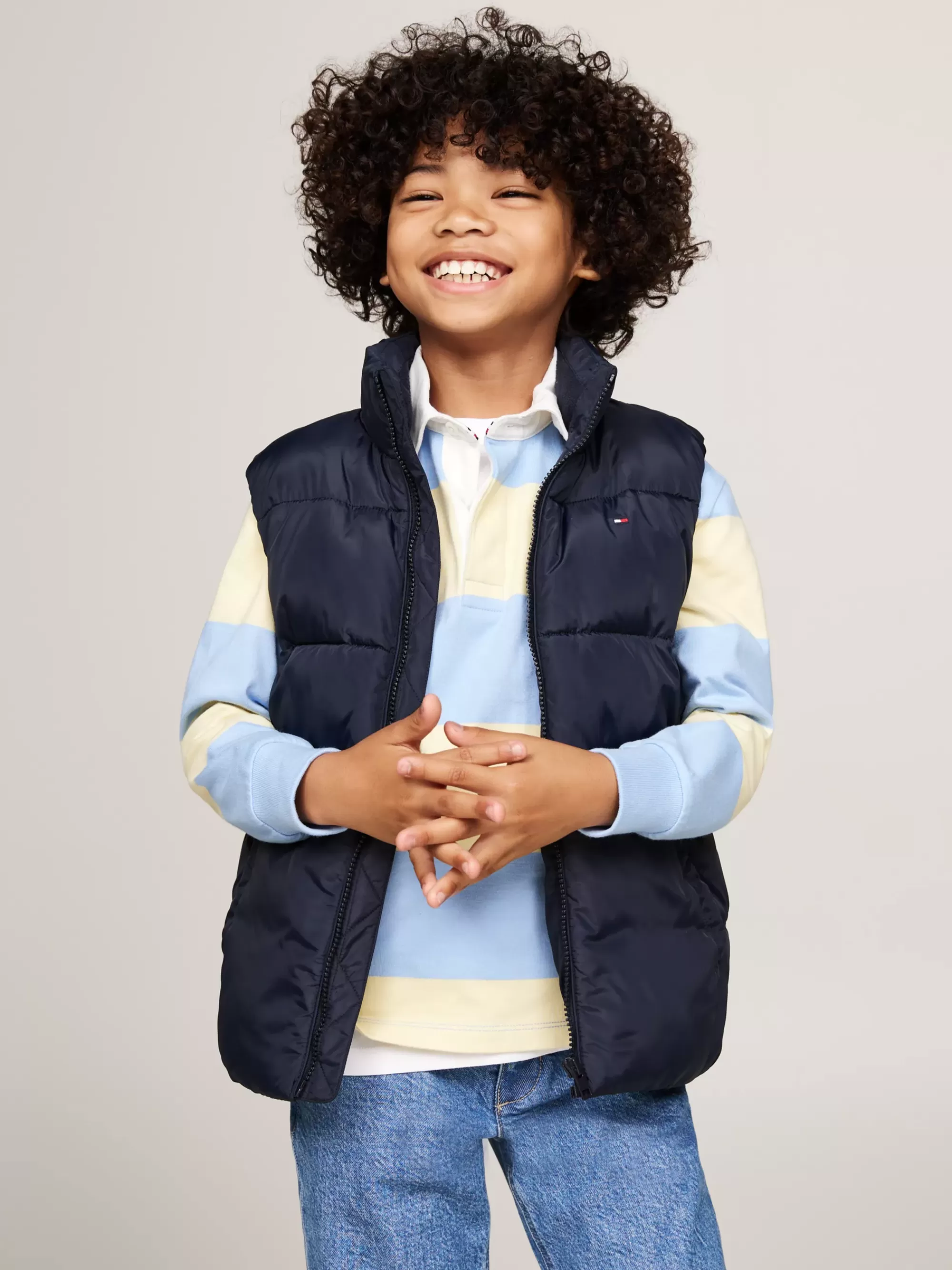 Jassen*Tommy Hilfiger Gewatteerde Relaxed Fit Bodywarmer DESERT SKY