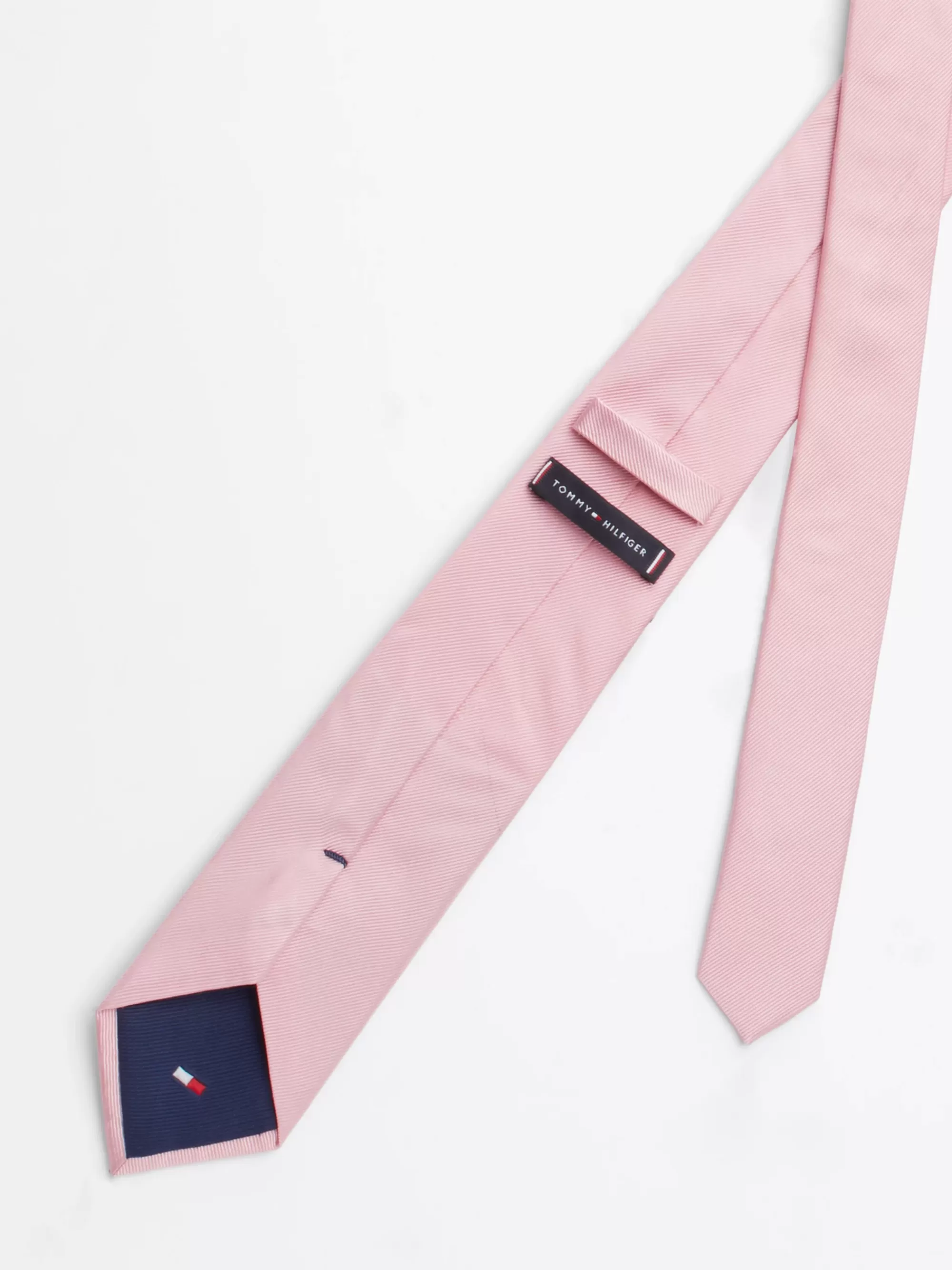 Stropdassen & Pochetten*Tommy Hilfiger Geweven Zijden Das PINK SHADE